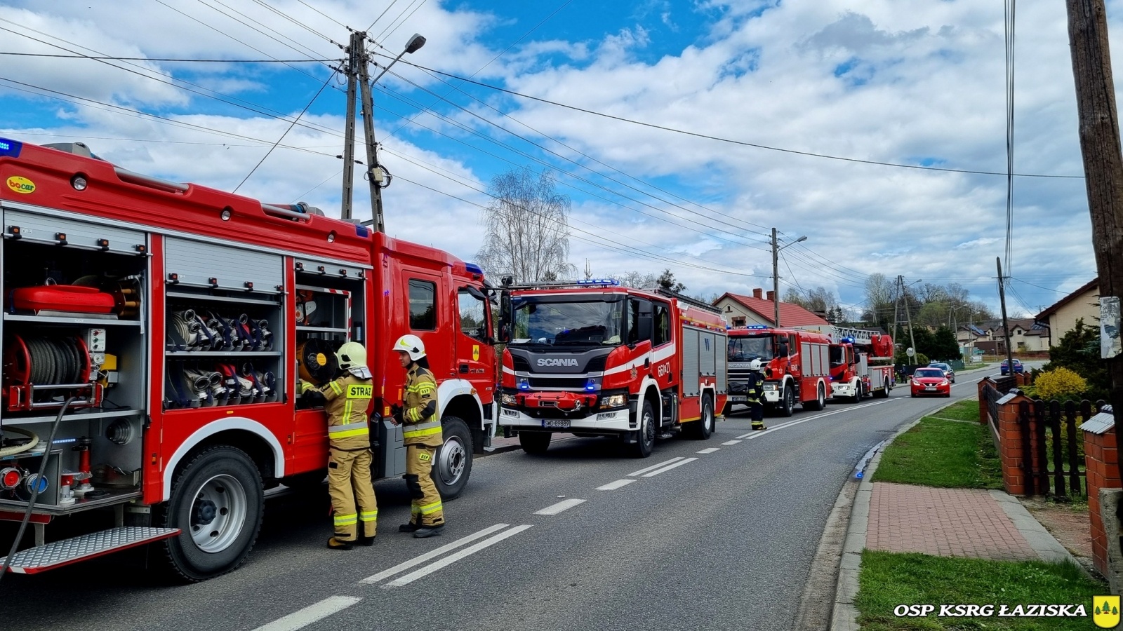 Zdjęcie w galerii na portalu naszwodzislaw.com: Pożar instalacji elektrycznej w Łaziskach [FOTO] wiadomości z regionu