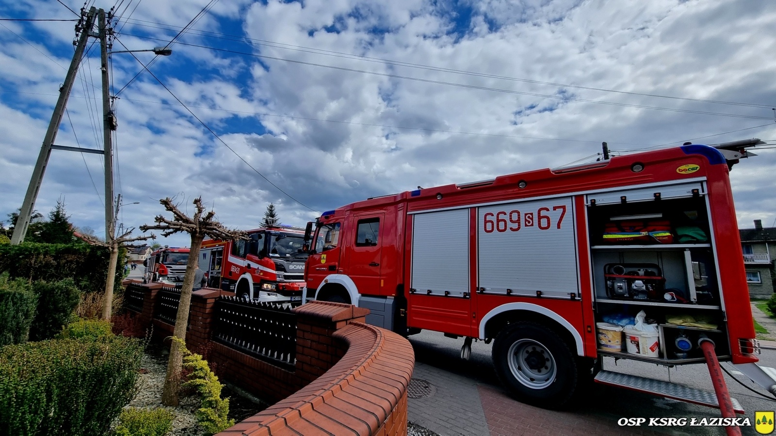 Zdjęcie w galerii na portalu naszwodzislaw.com: Pożar instalacji elektrycznej w Łaziskach [FOTO] wiadomości z regionu
