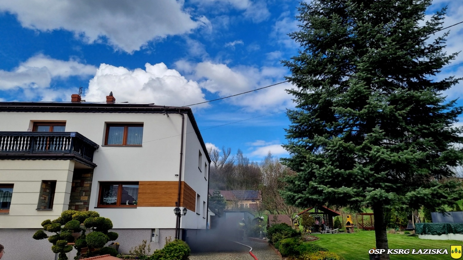 Zdjęcie w galerii na portalu naszwodzislaw.com: Pożar instalacji elektrycznej w Łaziskach [FOTO] wiadomości z regionu