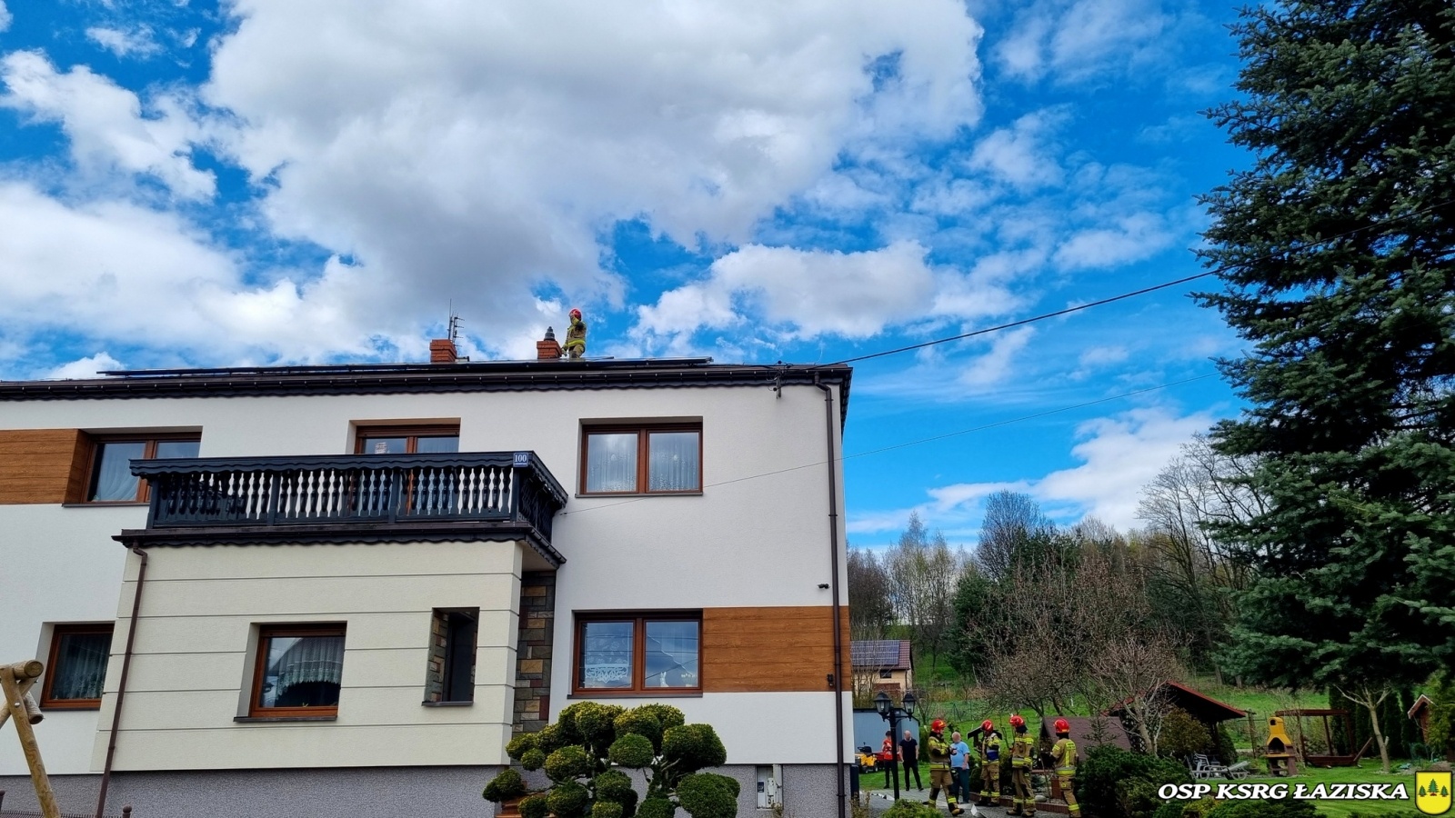 Zdjęcie w galerii na portalu naszwodzislaw.com: Pożar instalacji elektrycznej w Łaziskach [FOTO] wiadomości z regionu