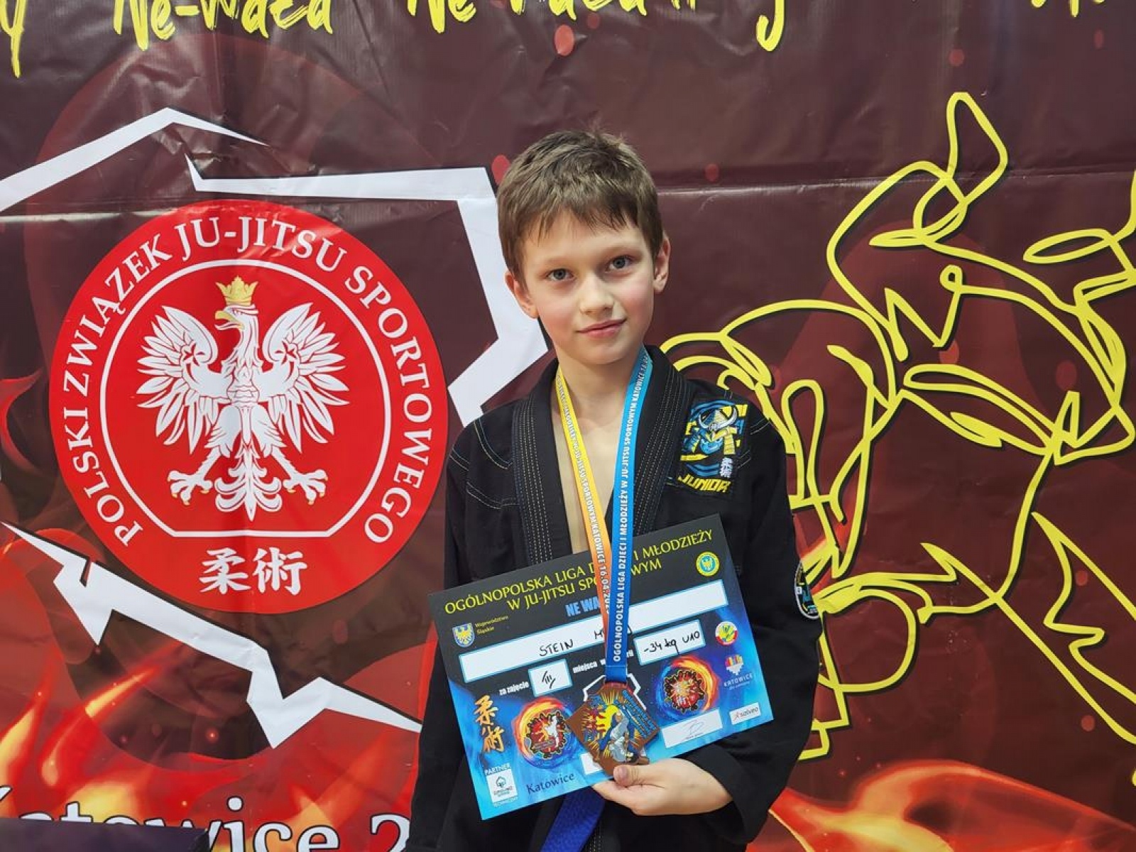 Zdjęcie w galerii na portalu naszwodzislaw.com: Zawodnicy KS Stein Academy z medalami ligi ju-jitsu wiadomości z regionu