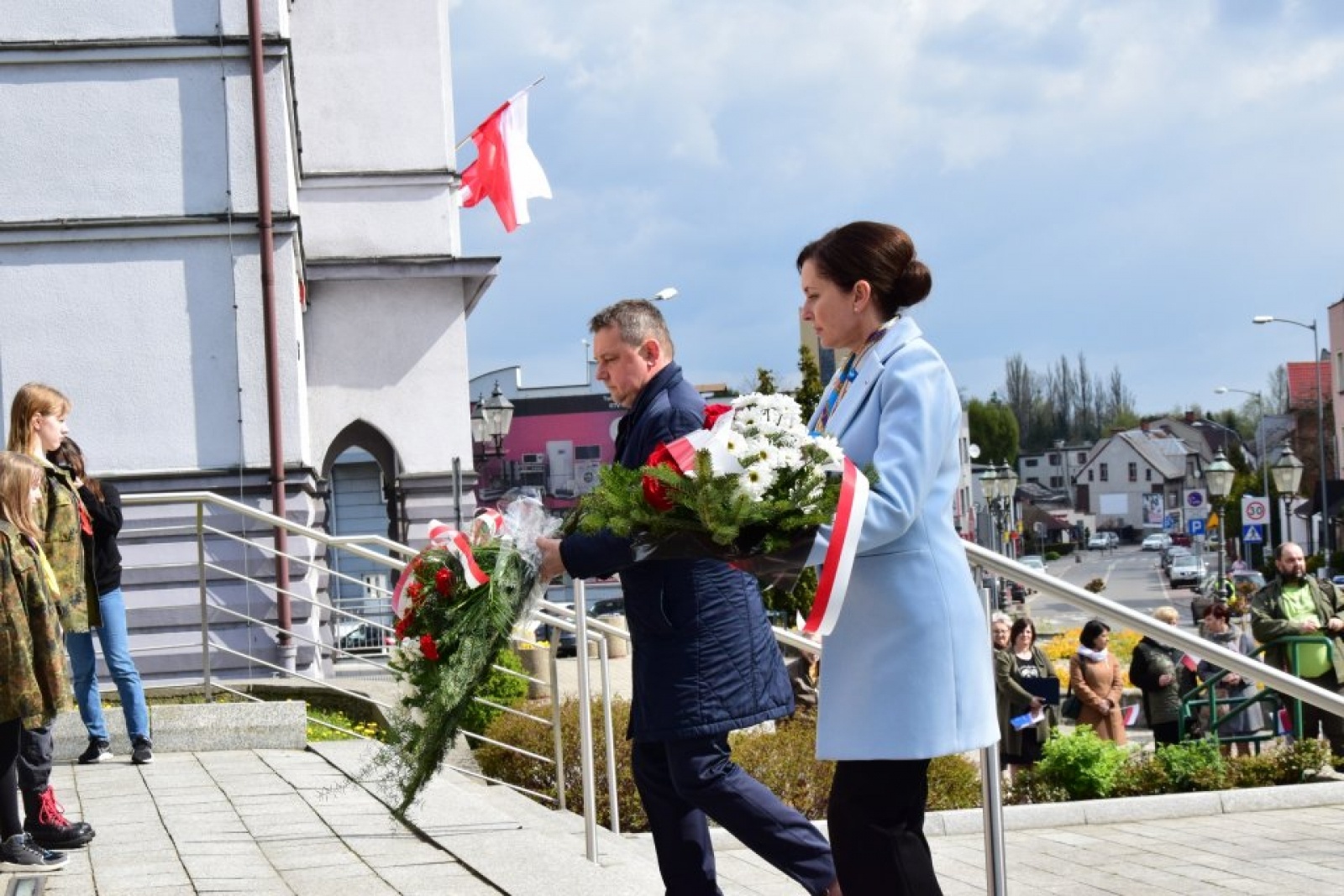Zdjęcie w galerii na portalu naszwodzislaw.com: Uroczyste Obchody Majowe w Rydułtowach [FOTO] wiadomości z regionu