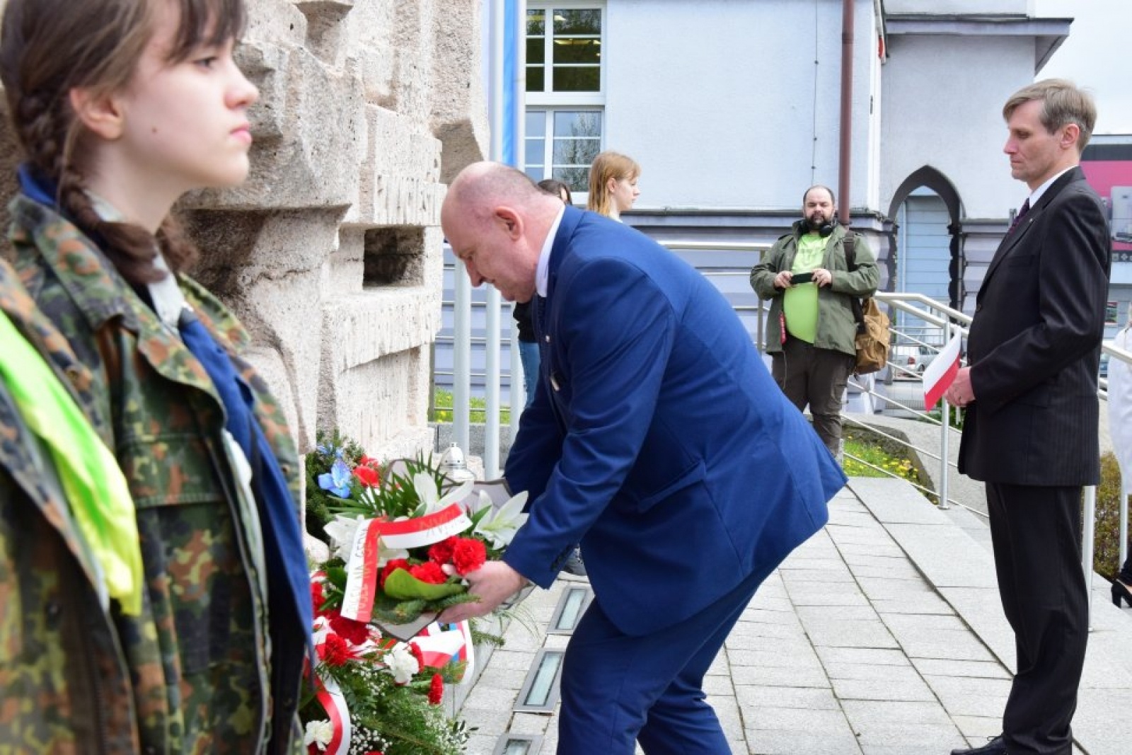 Zdjęcie w galerii na portalu naszwodzislaw.com: Uroczyste Obchody Majowe w Rydułtowach [FOTO] wiadomości z regionu