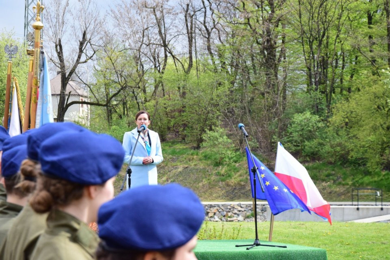 Zdjęcie w galerii na portalu naszwodzislaw.com: Uroczyste Obchody Majowe w Rydułtowach [FOTO] wiadomości z regionu