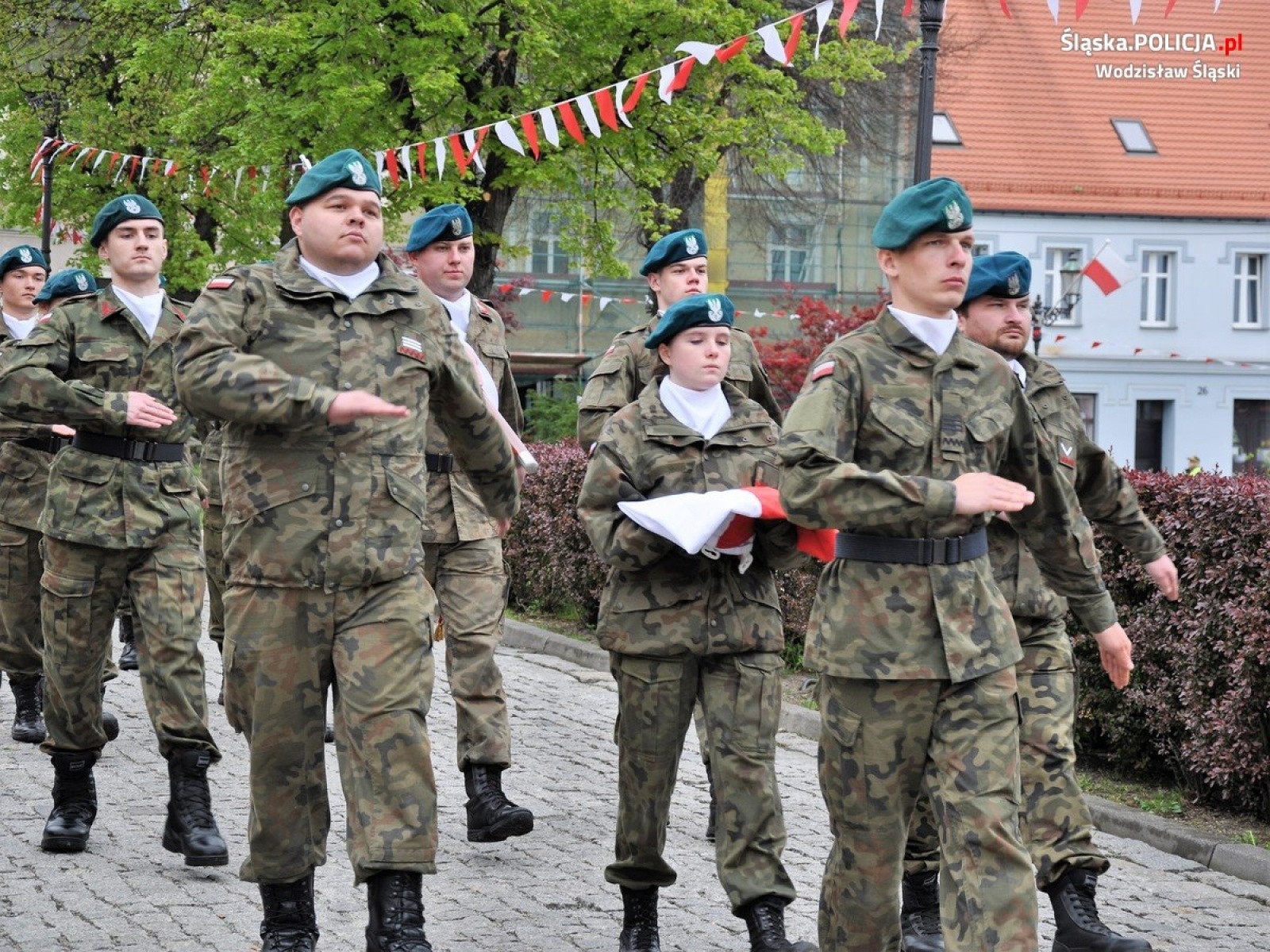 Zdjęcie w galerii na portalu naszwodzislaw.com: Uroczystości Trzeciego Maja w Wodzisławiu Śląskim wiadomości z regionu
