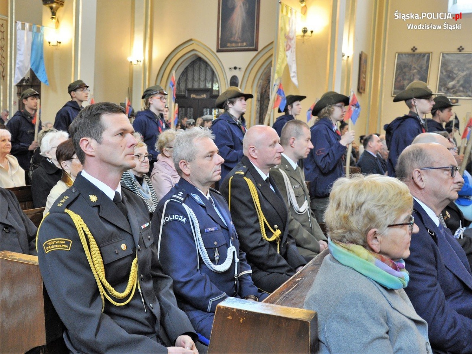 Zdjęcie w galerii na portalu naszwodzislaw.com: Uroczystości Trzeciego Maja w Wodzisławiu Śląskim wiadomości z regionu