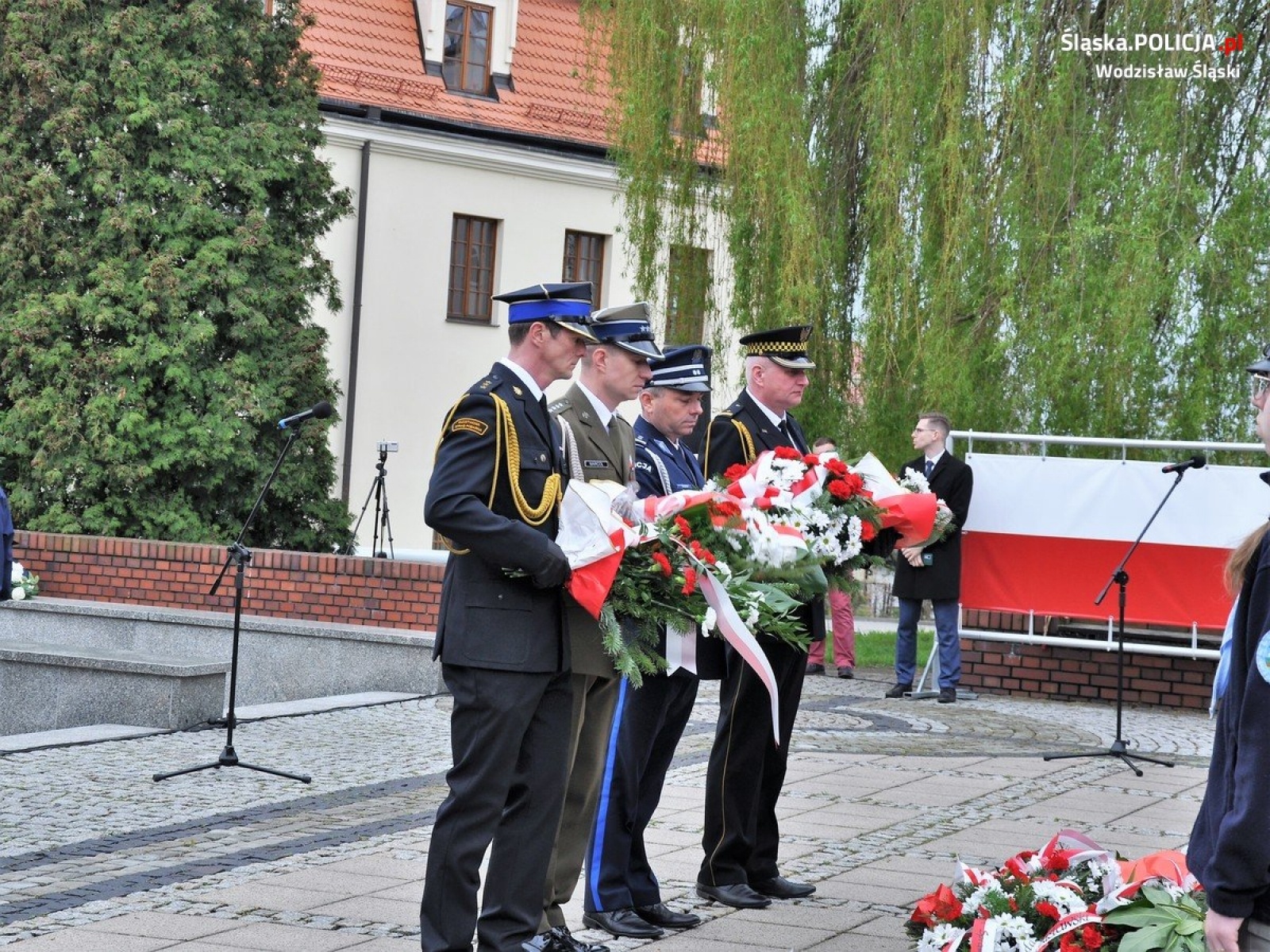 Zdjęcie w galerii na portalu naszwodzislaw.com: Uroczystości Trzeciego Maja w Wodzisławiu Śląskim wiadomości z regionu