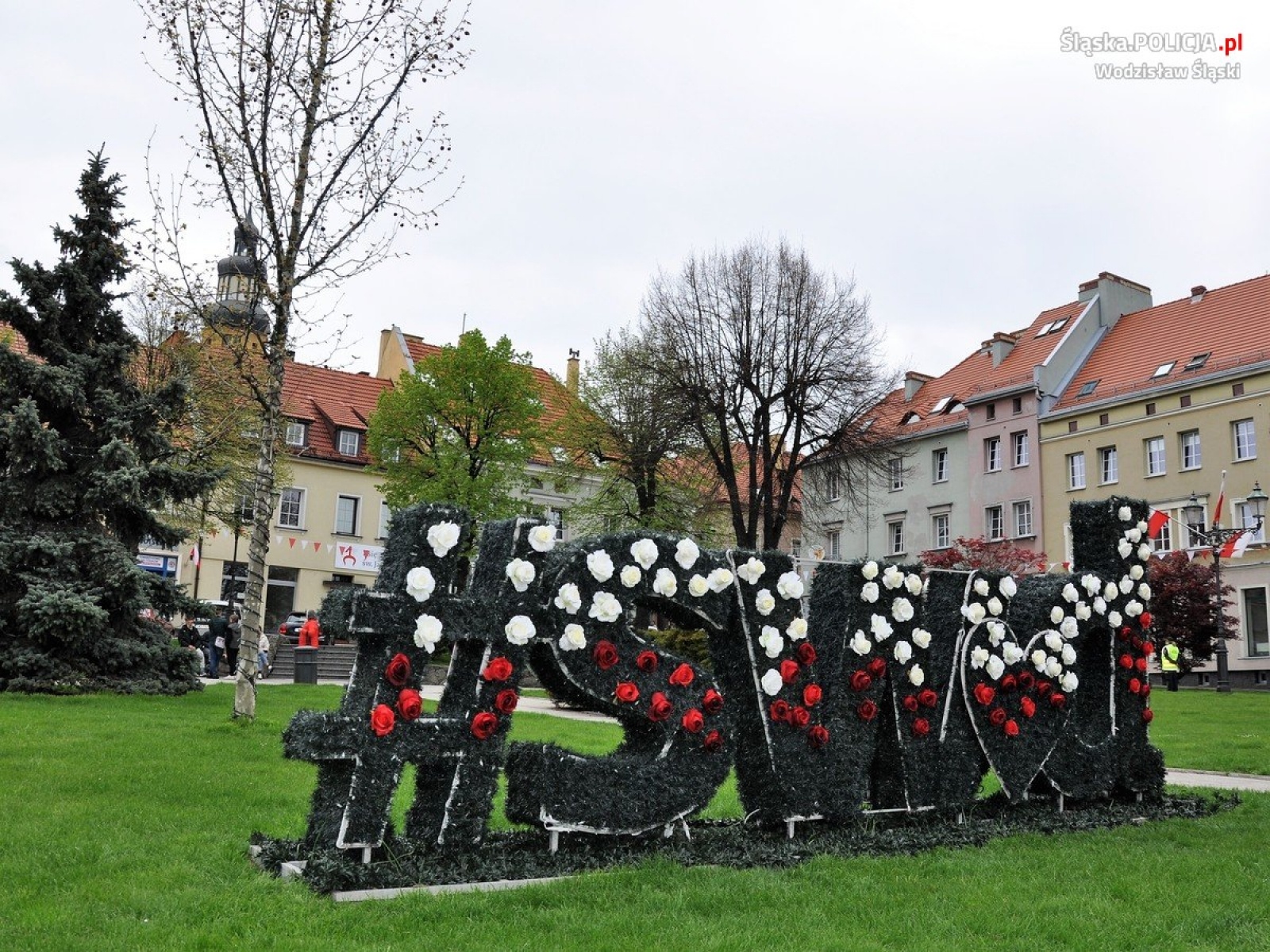 Zdjęcie w galerii na portalu naszwodzislaw.com: Uroczystości Trzeciego Maja w Wodzisławiu Śląskim wiadomości z regionu
