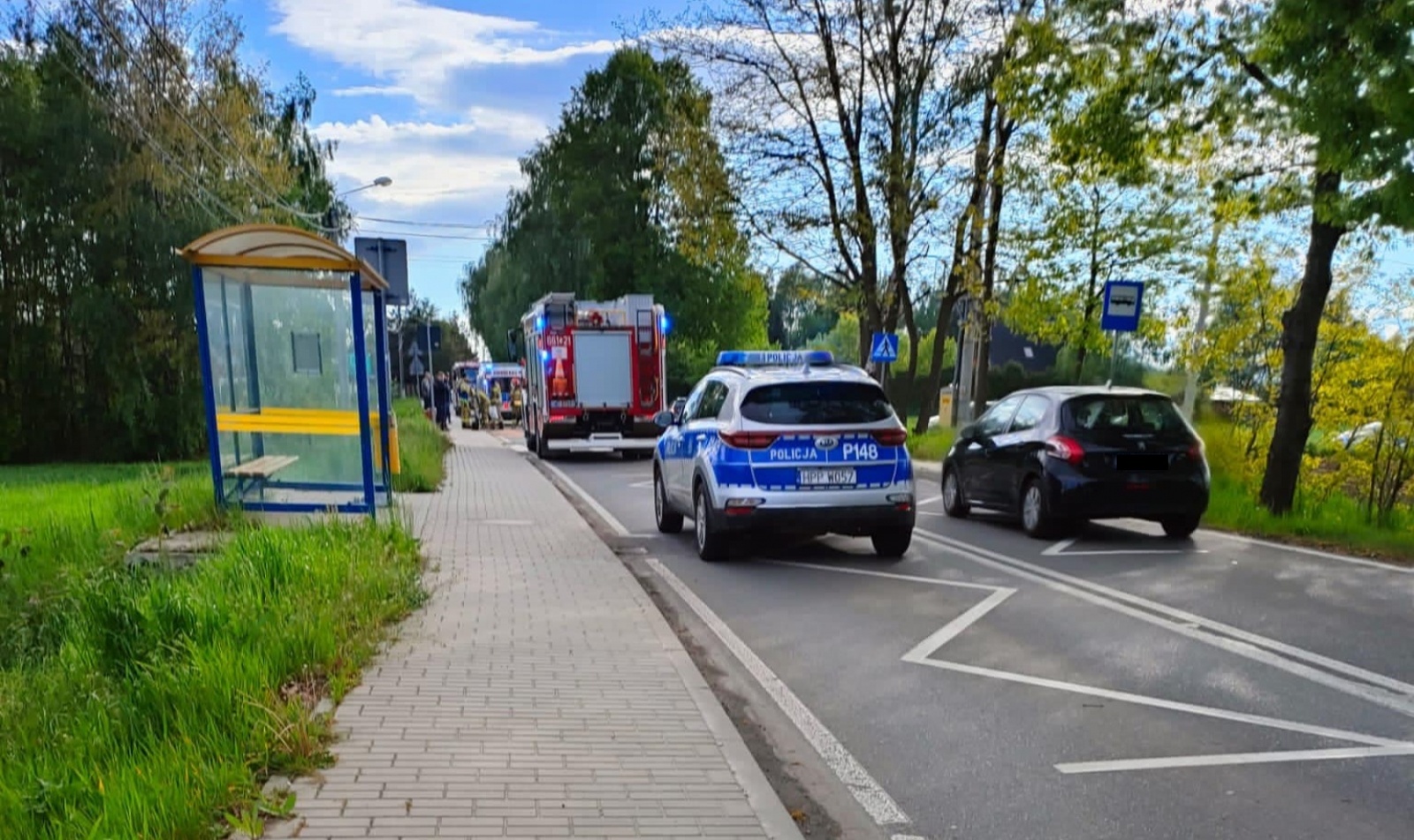 Zdjęcie w galerii na portalu naszwodzislaw.com: Wymuszenie pierwszeństwa przyczyną czołowego zderzenia w Rogowie [FOTO] wiadomości z regionu