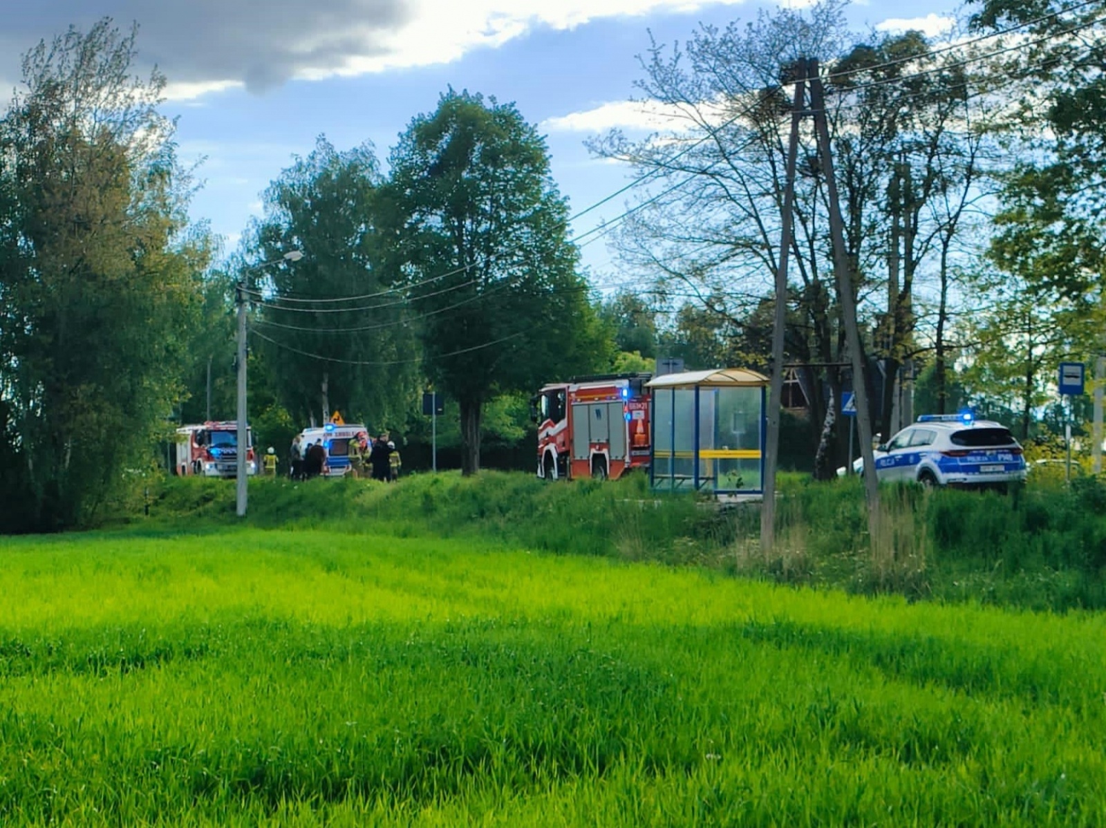 Zdjęcie w galerii na portalu naszwodzislaw.com: Wymuszenie pierwszeństwa przyczyną czołowego zderzenia w Rogowie [FOTO] wiadomości z regionu