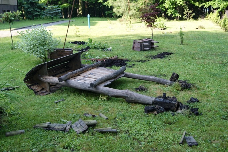 Zdjęcie w galerii na portalu naszwodzislaw.com: Leśny ogródek zdewastowany wiadomości z regionu