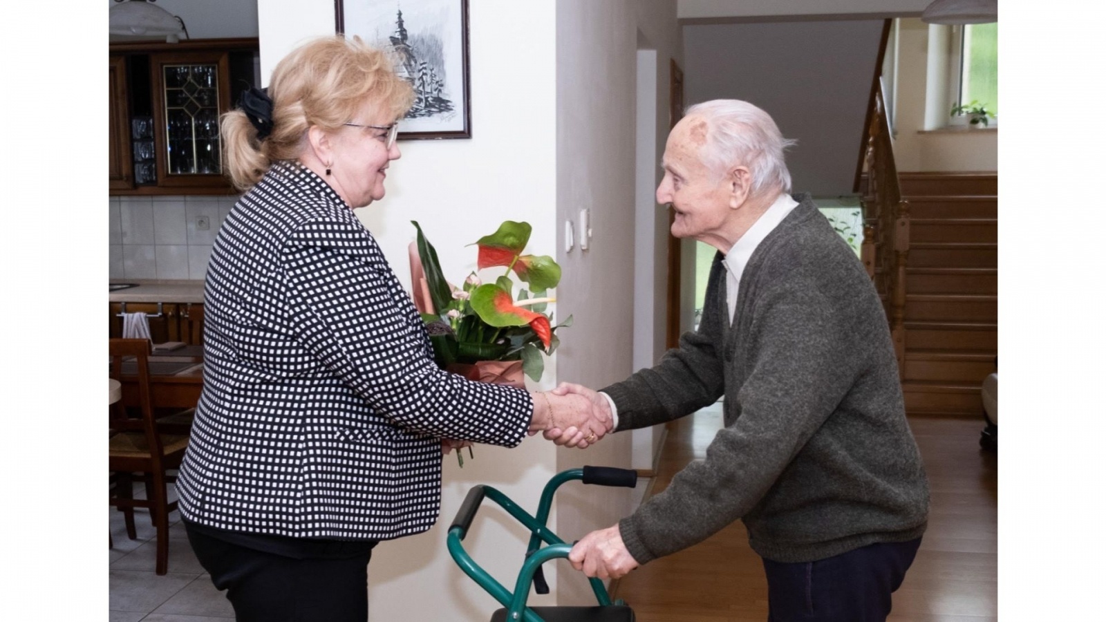 Zdjęcie w galerii na portalu naszwodzislaw.com: Najstarszy mieszkaniec Radlina świętował 102 urodziny wiadomości z regionu