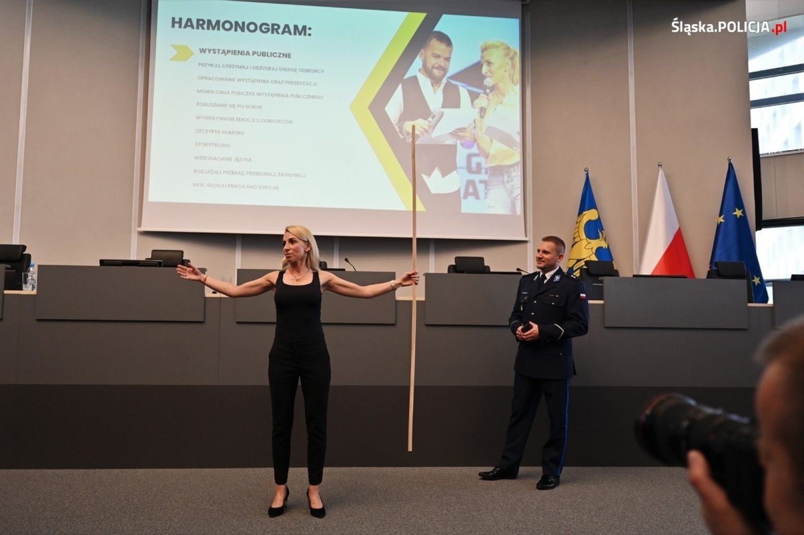 Zdjęcie w galerii na portalu naszwodzislaw.com: Doskonalenie warsztatu lektorskiego. Szkolenie dla policjantów wiadomości z regionu