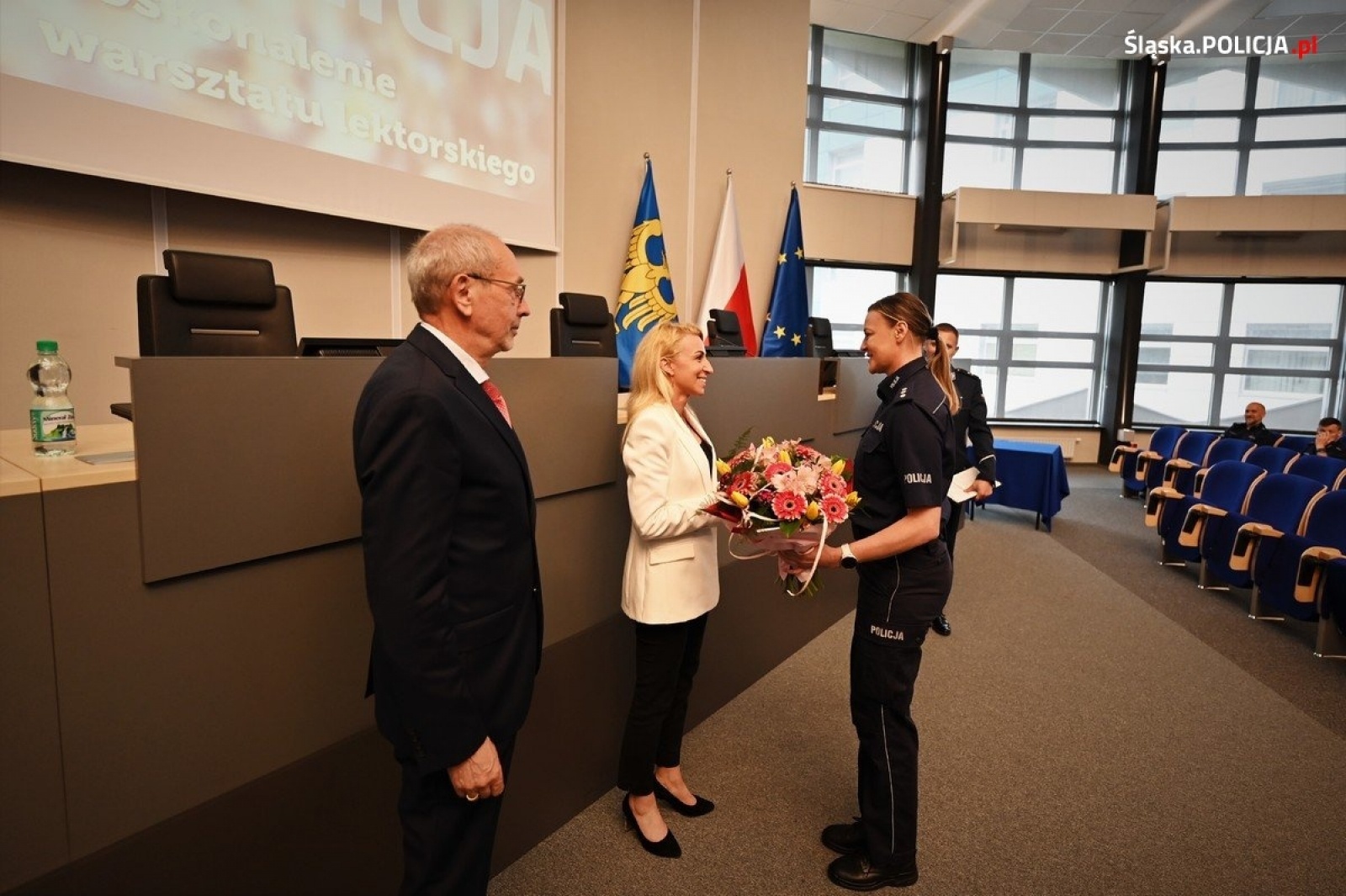 Zdjęcie w galerii na portalu naszwodzislaw.com: Doskonalenie warsztatu lektorskiego. Szkolenie dla policjantów wiadomości z regionu