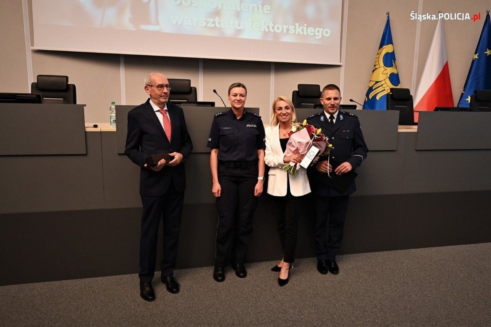 Zdjęcie w galerii na portalu naszwodzislaw.com: Doskonalenie warsztatu lektorskiego. Szkolenie dla policjantów wiadomości z regionu