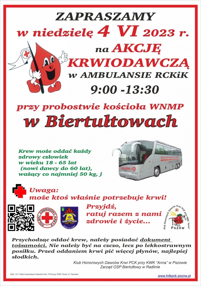 Zdjęcie w galerii na portalu naszwodzislaw.com: W ten weekend oddaj krew w Rydułtowach i Biertułtowach wiadomości z regionu