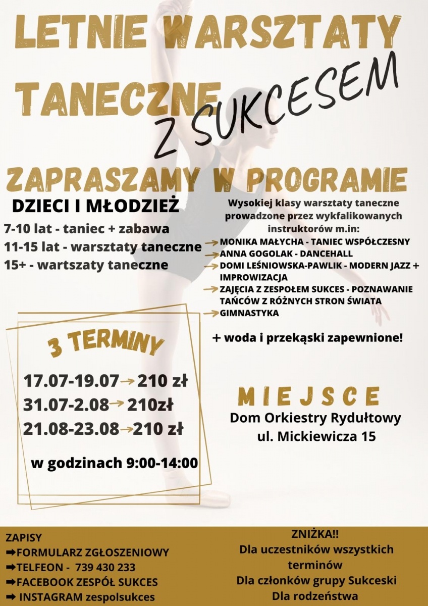 Zdjęcie w galerii na portalu naszwodzislaw.com: Rydułtowy. Warsztaty taneczne z Sukcesem wiadomości z regionu