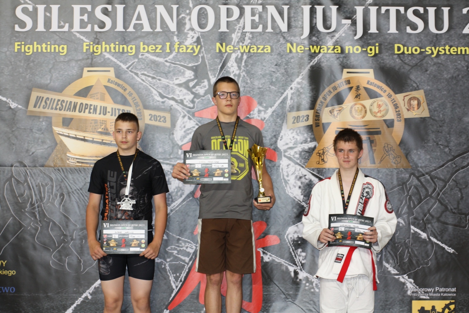 Zdjęcie w galerii na portalu naszwodzislaw.com: VI Silesian Open Ju-Jitsu. Dziesięć medali Octagon Team Junior wiadomości z regionu