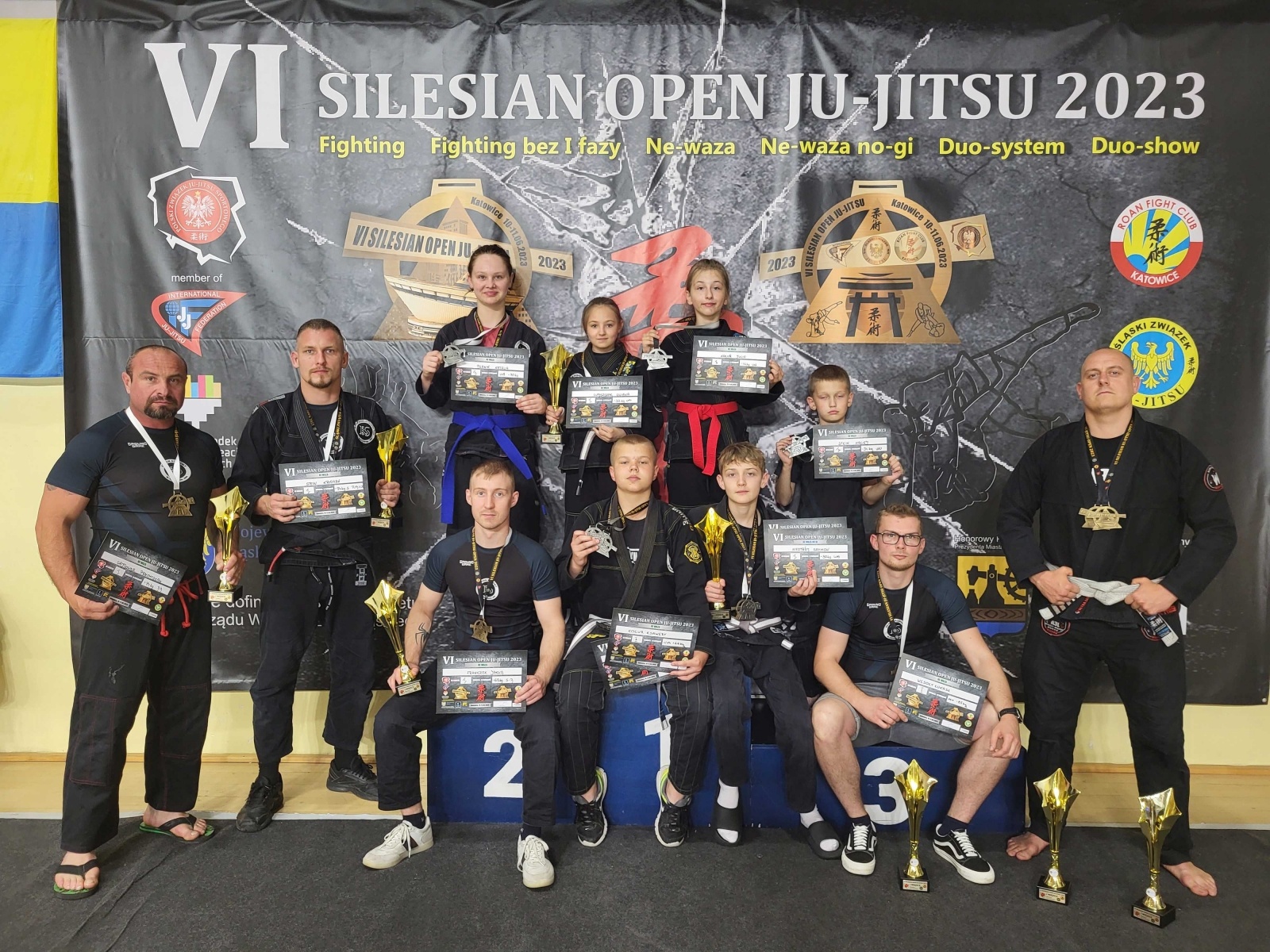 Zdjęcie w galerii na portalu naszwodzislaw.com: VI Silesian open Ju-Jitsu 2023. Medale dla Rydułtów. Stein z biletem na mistrzostwa świata wiadomości z regionu