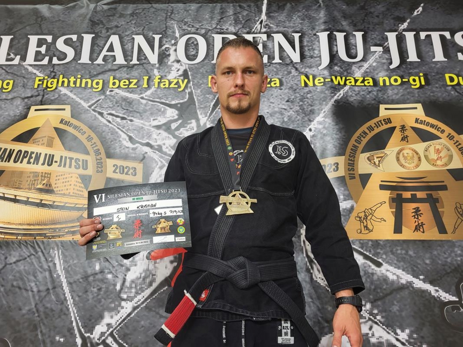 Zdjęcie w galerii na portalu naszwodzislaw.com: VI Silesian open Ju-Jitsu 2023. Medale dla Rydułtów. Stein z biletem na mistrzostwa świata wiadomości z regionu