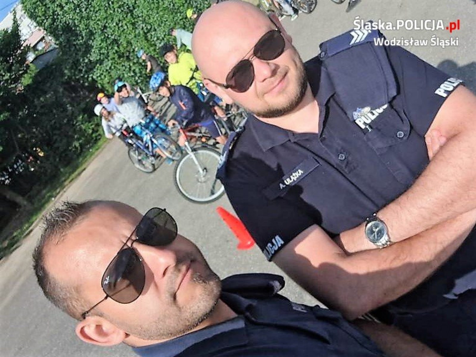 Zdjęcie w galerii na portalu naszwodzislaw.com: Egzamin na kartę rowerową z udziałem wodzisławskich dzielnicowych wiadomości z regionu