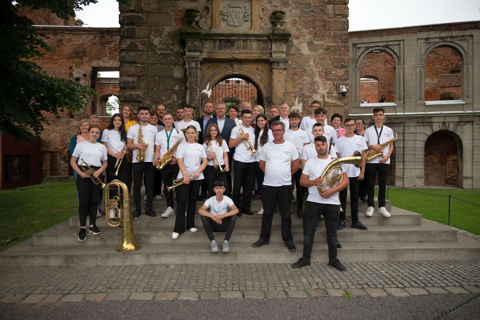 Zdjęcie w galerii na portalu naszwodzislaw.com: Jest w orkiestrach dętych siła. Orkiestra z Gołkowic na podium w Tworkowie wiadomości z regionu