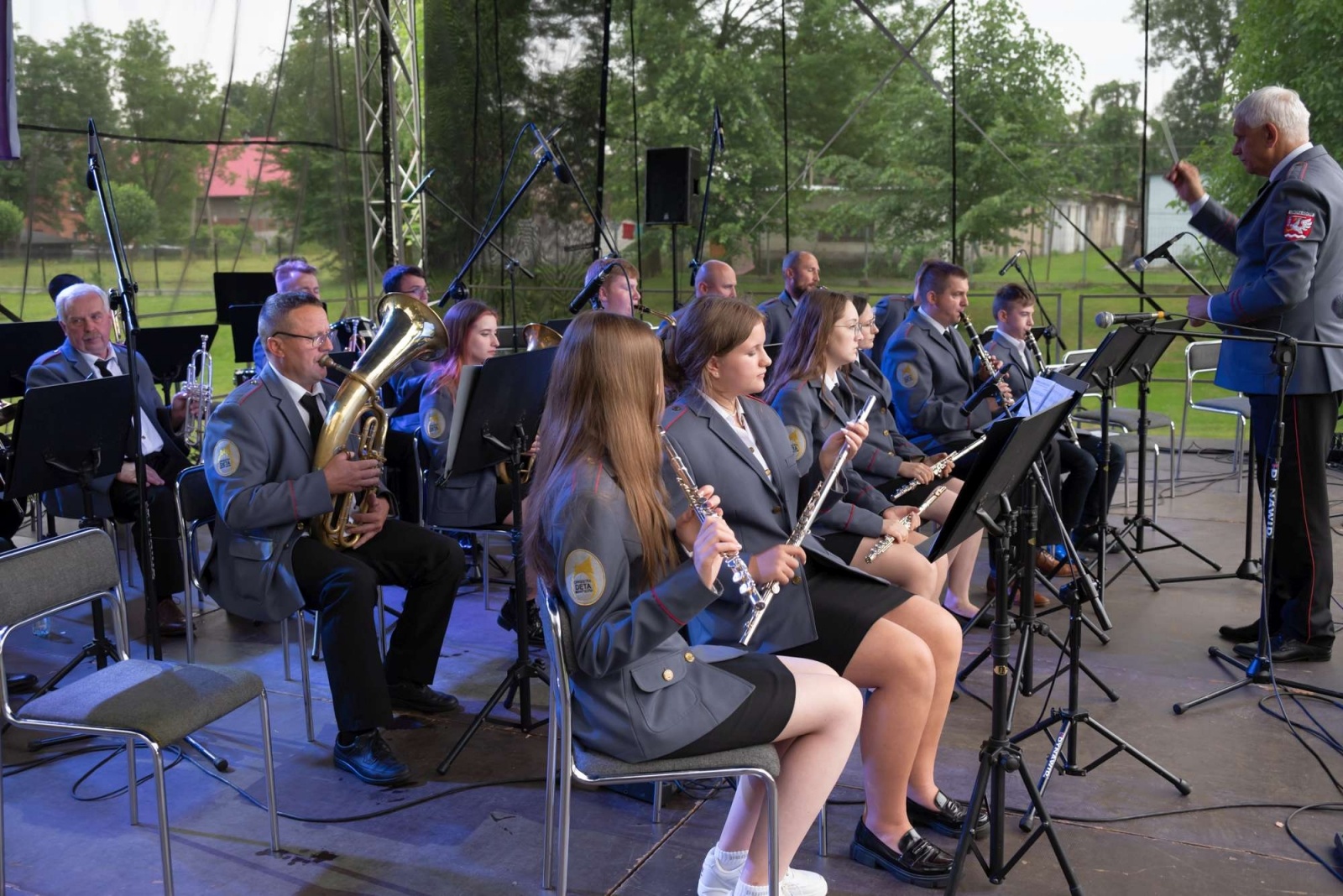 Zdjęcie w galerii na portalu naszwodzislaw.com: Jest w orkiestrach dętych siła. Orkiestra z Gołkowic na podium w Tworkowie wiadomości z regionu