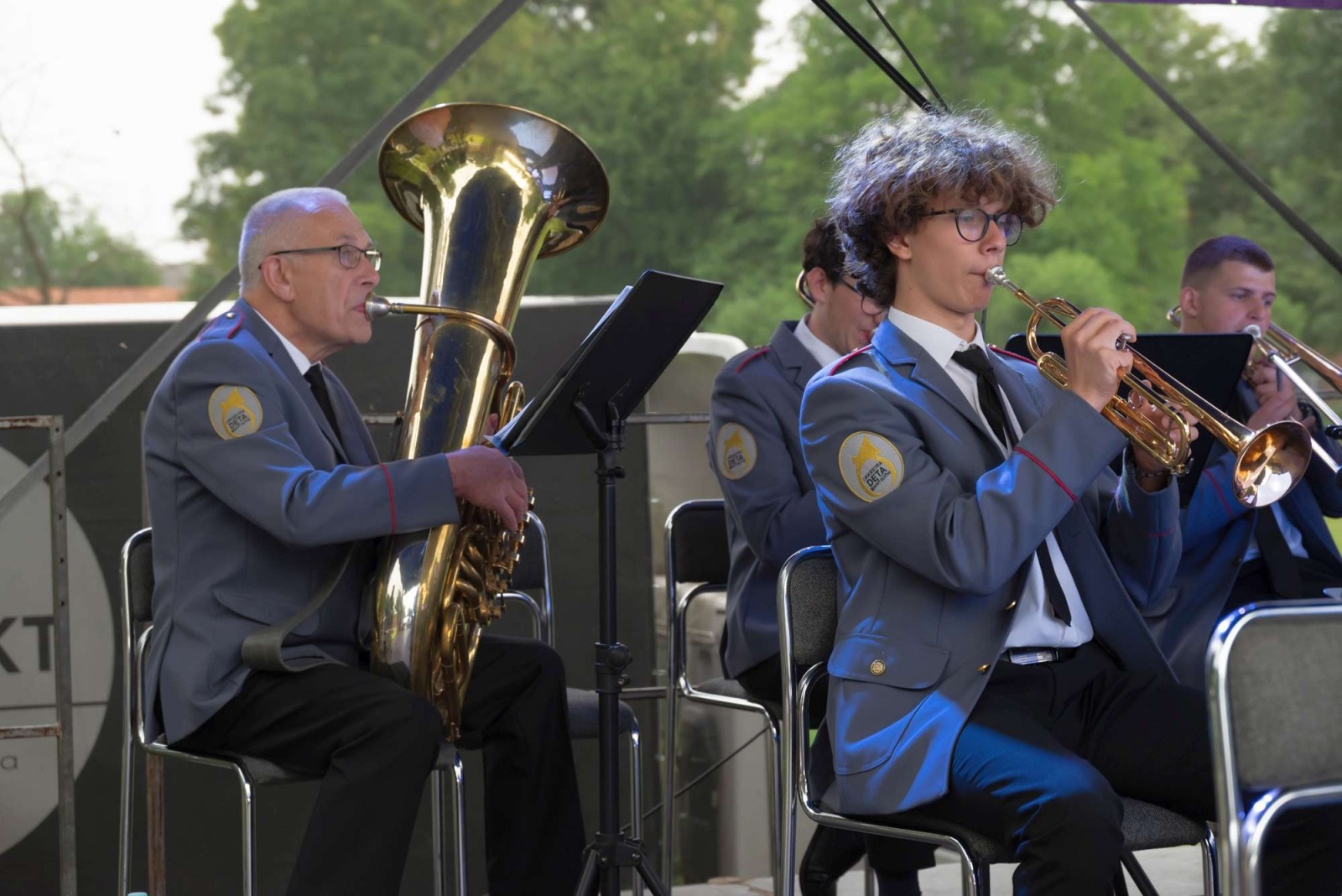 Zdjęcie w galerii na portalu naszwodzislaw.com: Jest w orkiestrach dętych siła. Orkiestra z Gołkowic na podium w Tworkowie wiadomości z regionu