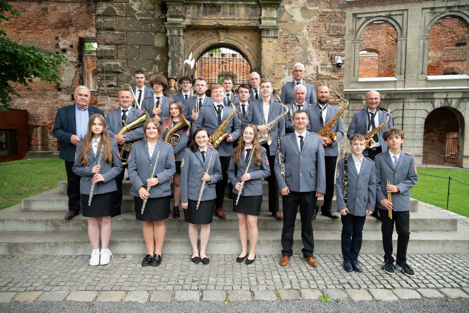 Zdjęcie w galerii na portalu naszwodzislaw.com: Jest w orkiestrach dętych siła. Orkiestra z Gołkowic na podium w Tworkowie wiadomości z regionu