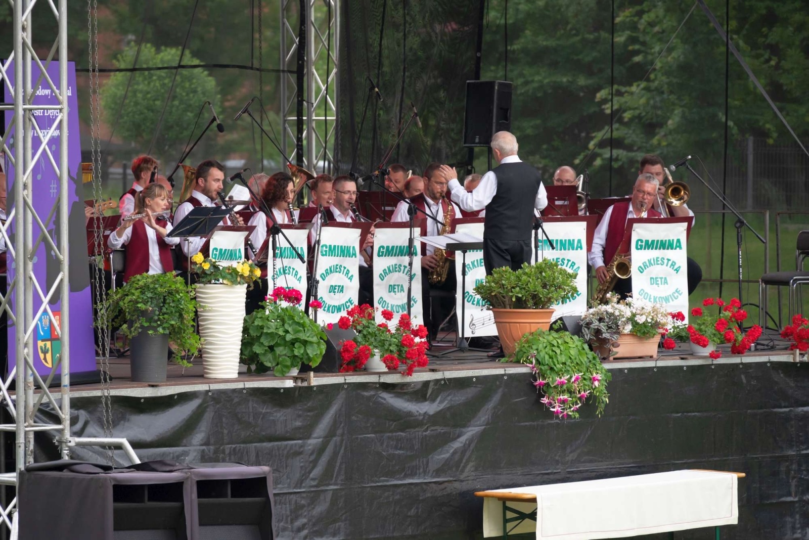 Zdjęcie w galerii na portalu naszwodzislaw.com: Jest w orkiestrach dętych siła. Orkiestra z Gołkowic na podium w Tworkowie wiadomości z regionu