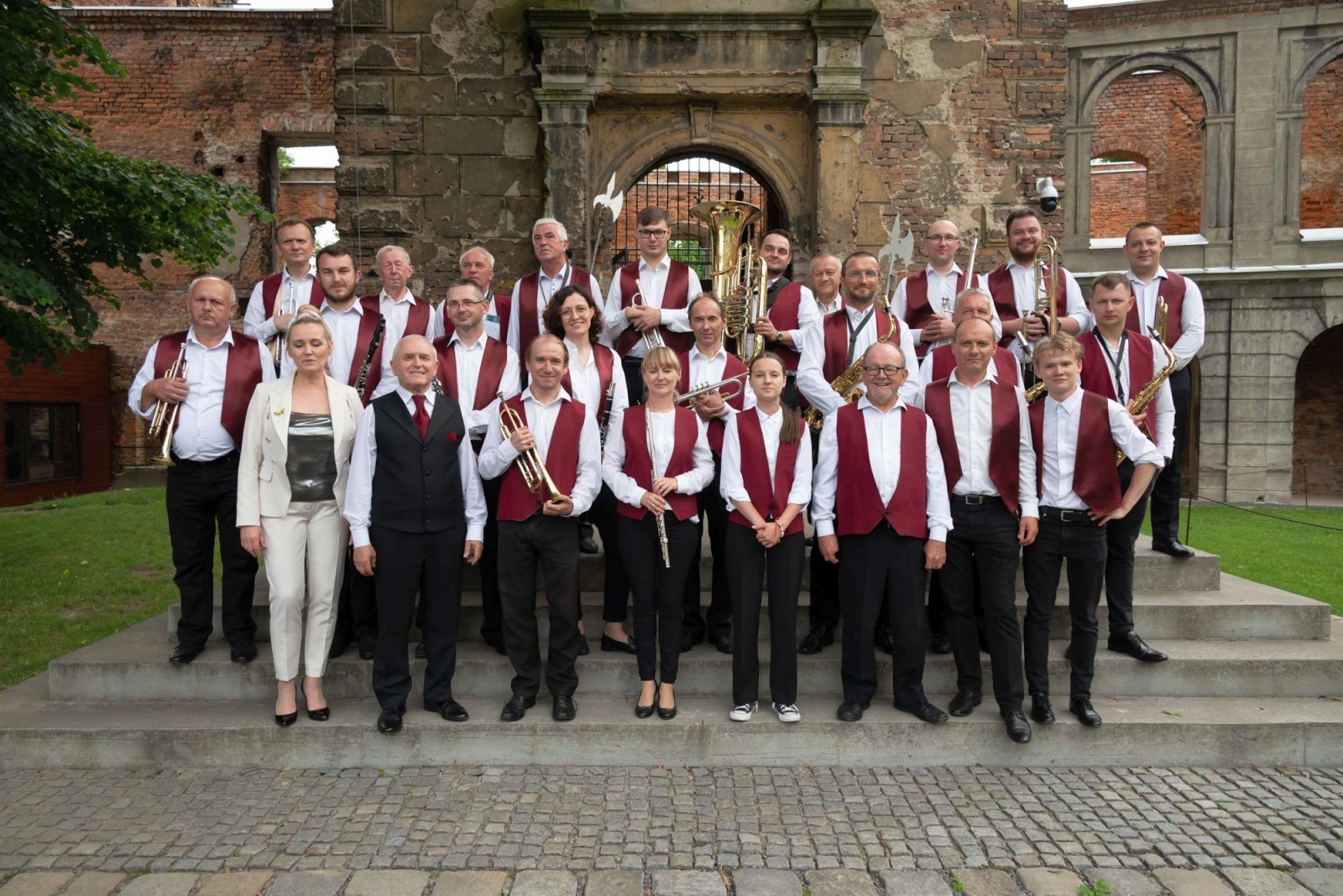 Zdjęcie w galerii na portalu naszwodzislaw.com: Jest w orkiestrach dętych siła. Orkiestra z Gołkowic na podium w Tworkowie wiadomości z regionu