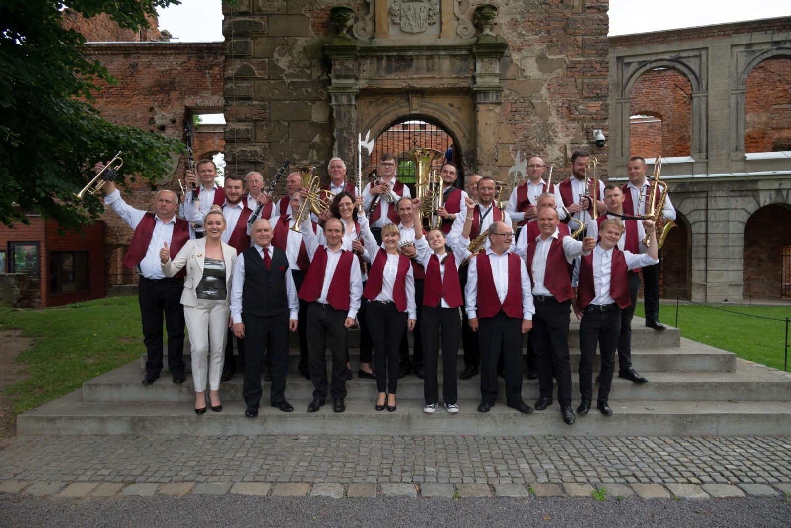 Zdjęcie w galerii na portalu naszwodzislaw.com: Jest w orkiestrach dętych siła. Orkiestra z Gołkowic na podium w Tworkowie wiadomości z regionu