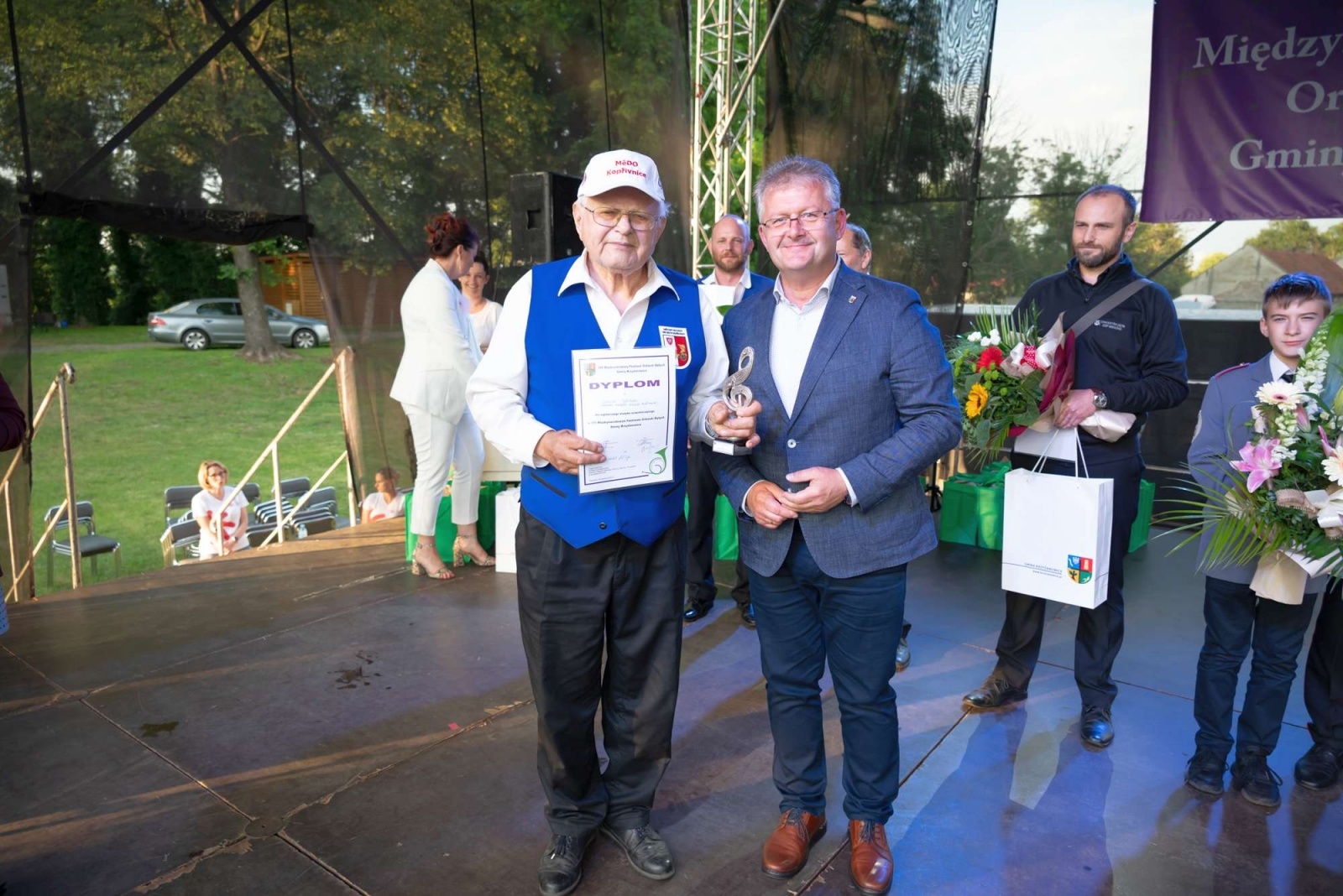 Zdjęcie w galerii na portalu naszwodzislaw.com: Jest w orkiestrach dętych siła. Orkiestra z Gołkowic na podium w Tworkowie wiadomości z regionu