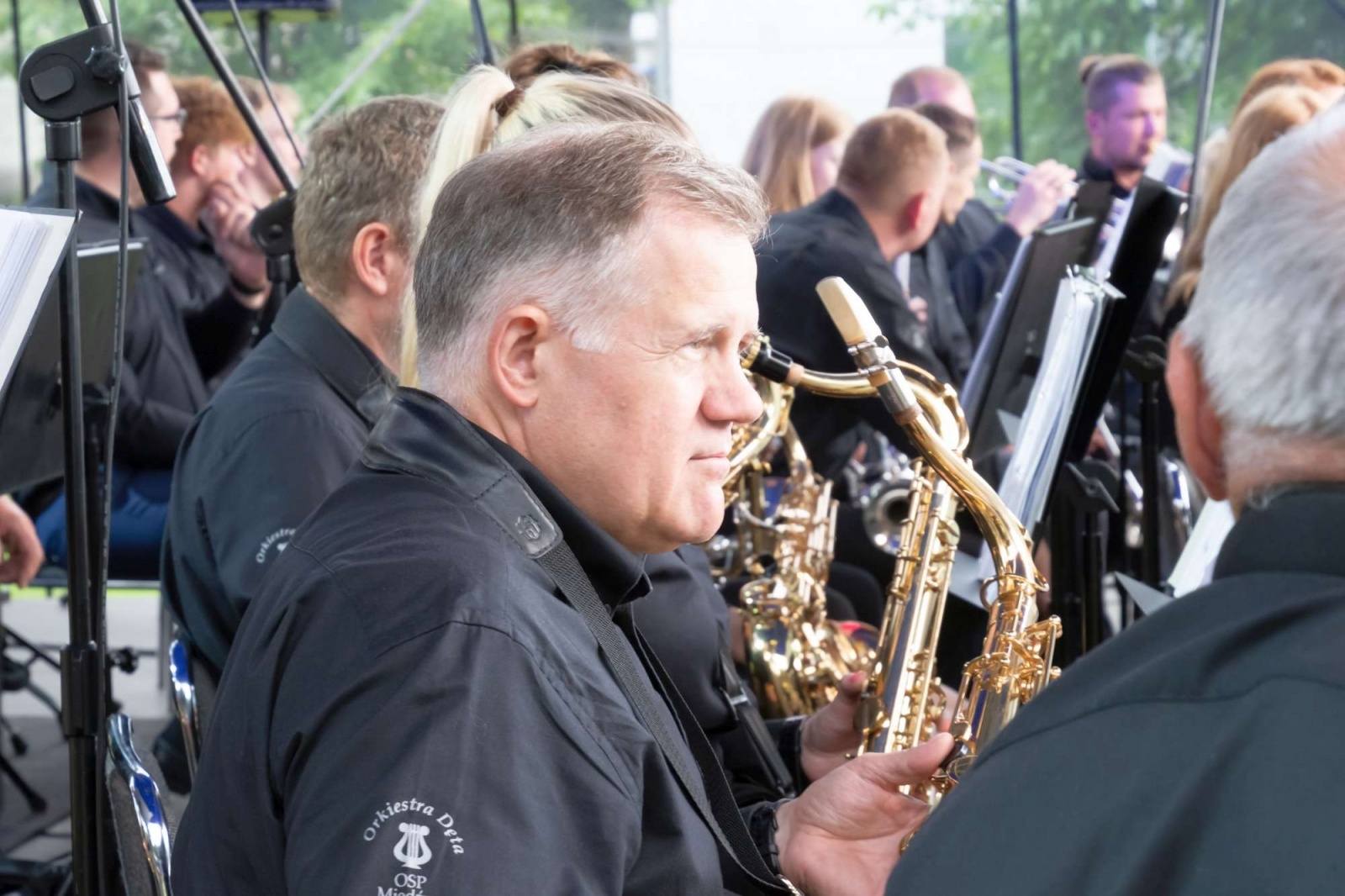 Zdjęcie w galerii na portalu naszwodzislaw.com: Jest w orkiestrach dętych siła. Orkiestra z Gołkowic na podium w Tworkowie wiadomości z regionu