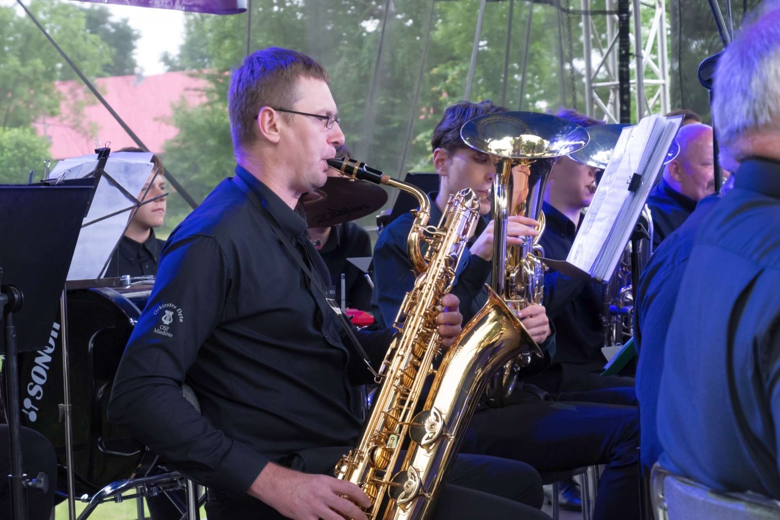 Zdjęcie w galerii na portalu naszwodzislaw.com: Jest w orkiestrach dętych siła. Orkiestra z Gołkowic na podium w Tworkowie wiadomości z regionu