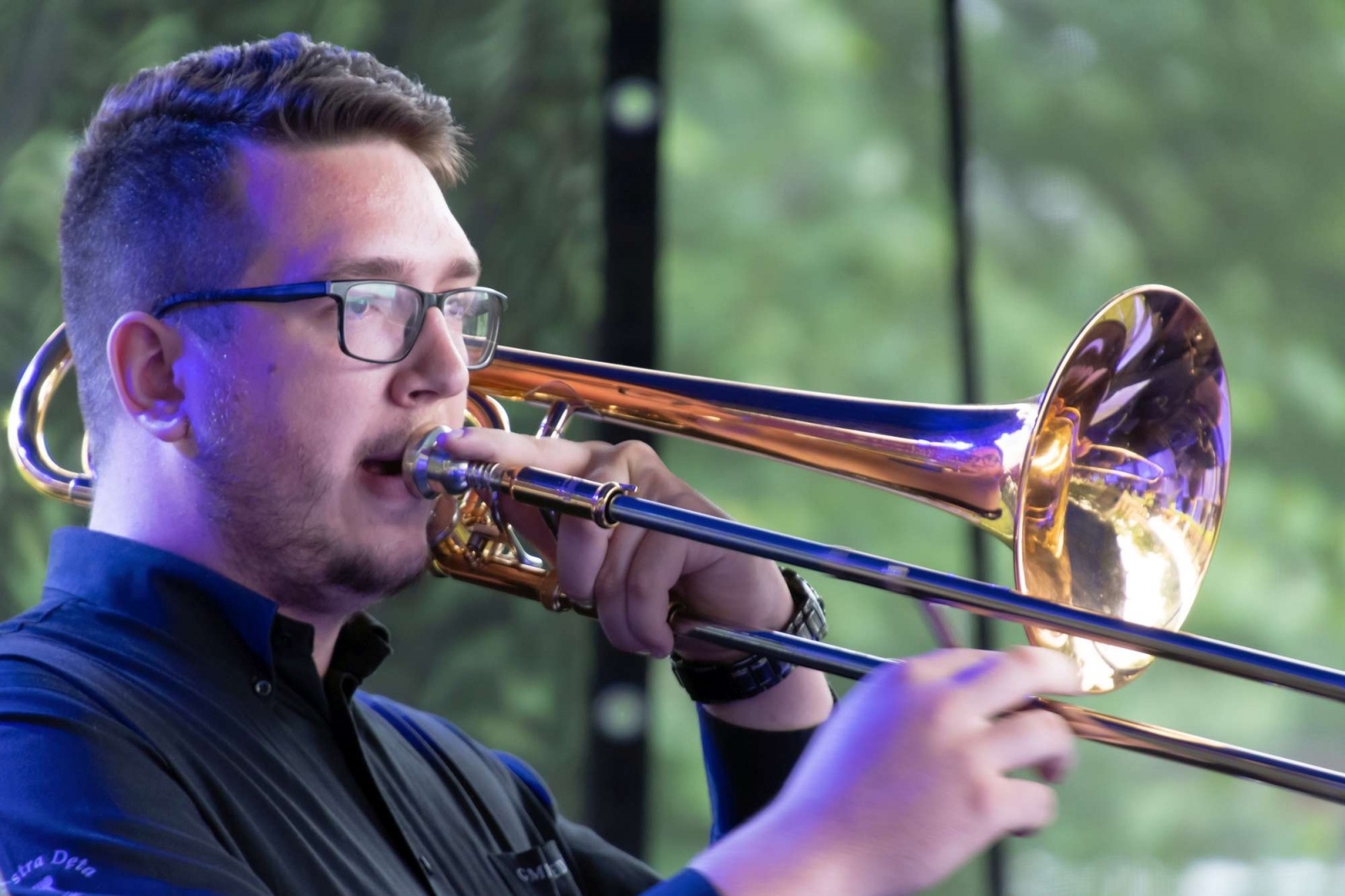 Zdjęcie w galerii na portalu naszwodzislaw.com: Jest w orkiestrach dętych siła. Orkiestra z Gołkowic na podium w Tworkowie wiadomości z regionu