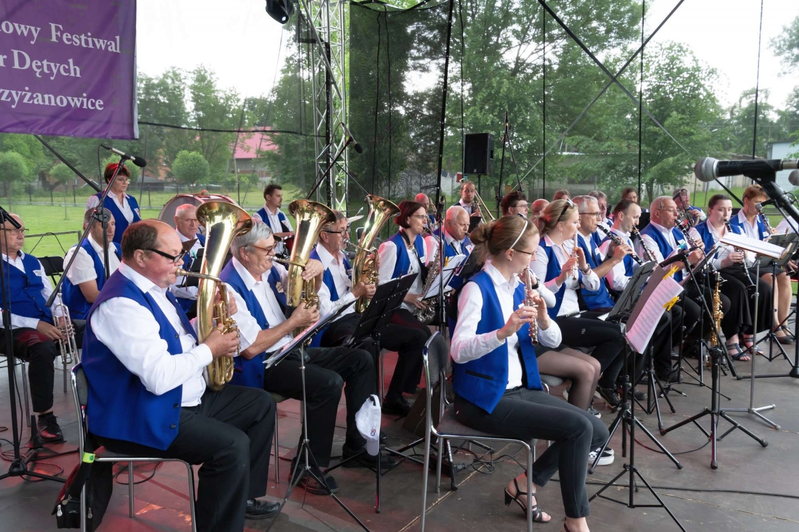 Zdjęcie w galerii na portalu naszwodzislaw.com: Jest w orkiestrach dętych siła. Orkiestra z Gołkowic na podium w Tworkowie wiadomości z regionu