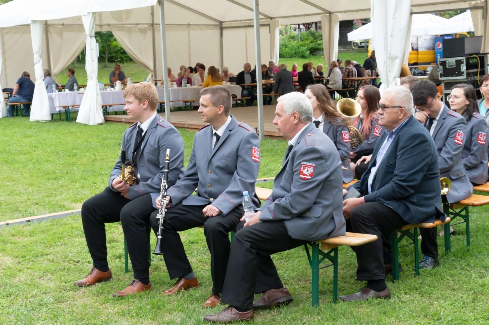 Zdjęcie w galerii na portalu naszwodzislaw.com: Jest w orkiestrach dętych siła. Orkiestra z Gołkowic na podium w Tworkowie wiadomości z regionu