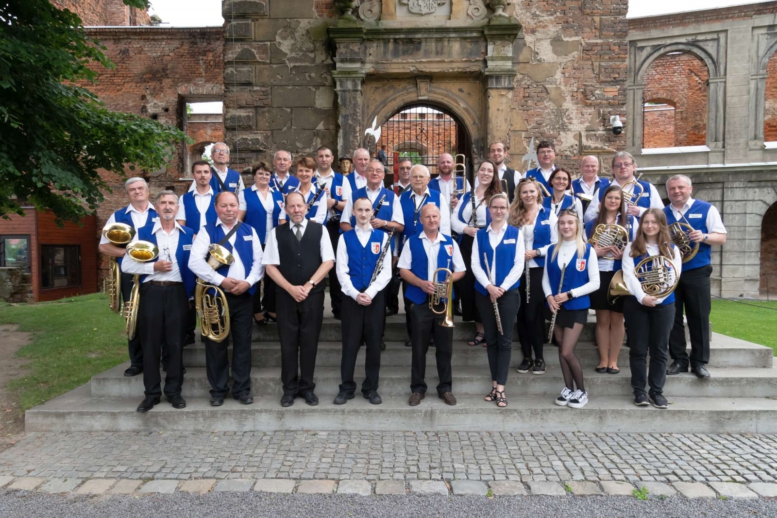 Zdjęcie w galerii na portalu naszwodzislaw.com: Jest w orkiestrach dętych siła. Orkiestra z Gołkowic na podium w Tworkowie wiadomości z regionu