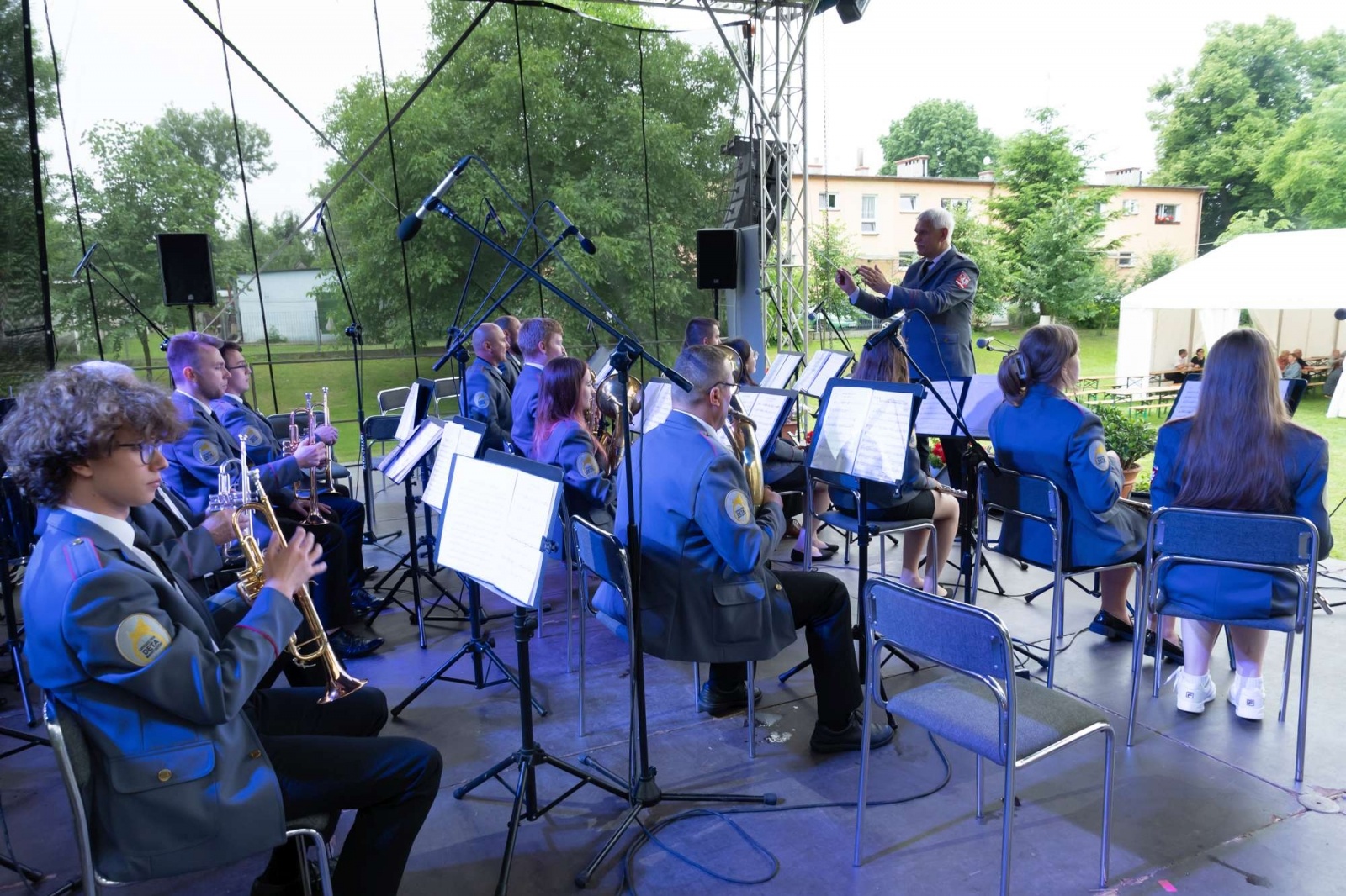 Zdjęcie w galerii na portalu naszwodzislaw.com: Jest w orkiestrach dętych siła. Orkiestra z Gołkowic na podium w Tworkowie wiadomości z regionu