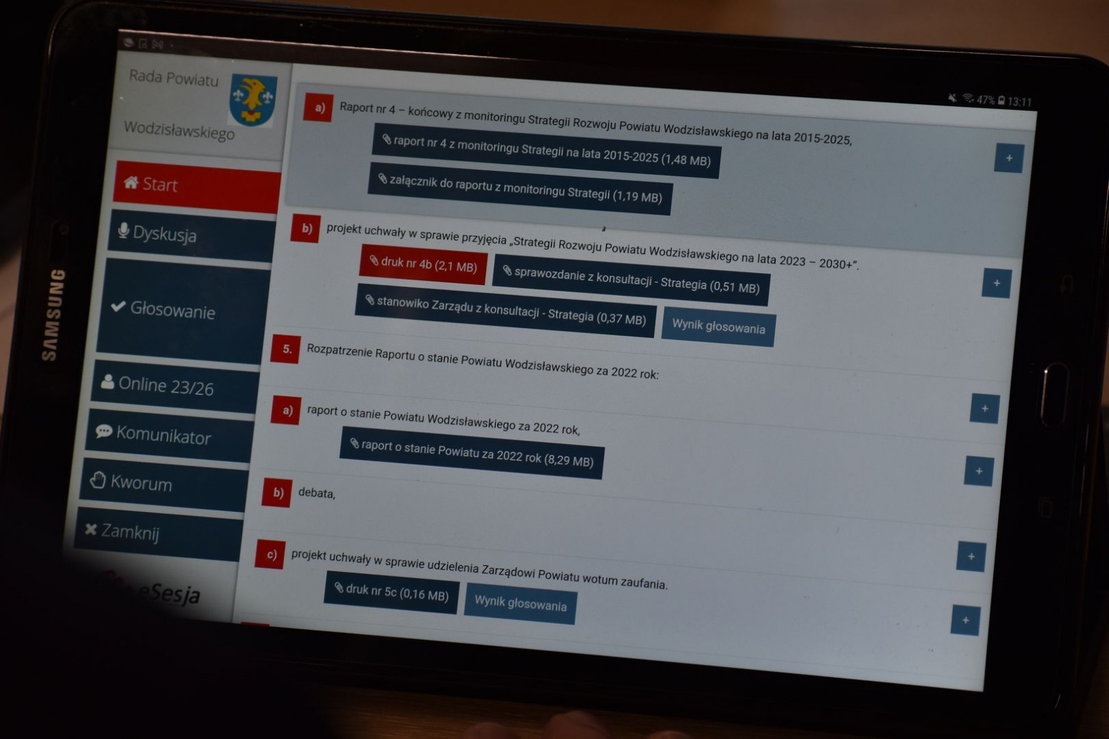 Zdjęcie w galerii na portalu naszwodzislaw.com: Zarząd Powiatu z absolutorium i wotum zaufania wiadomości z regionu