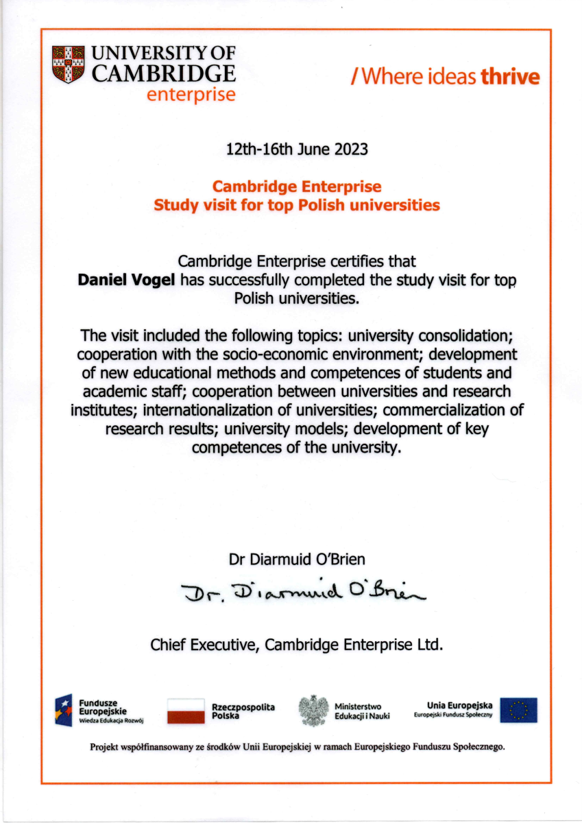 Zdjęcie w galerii na portalu naszwodzislaw.com: Liderzy polskich uczelni w University of Cambridge wiadomości z regionu