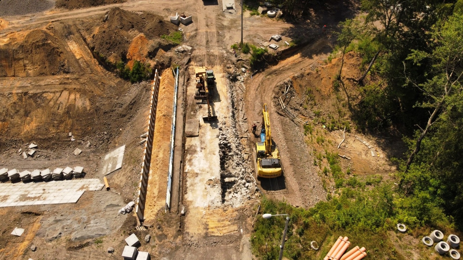 Zdjęcie w galerii na portalu naszwodzislaw.com: Przebudowa ulicy Czarnieckiego idzie pełną parą [FOTO i WIDEO] wiadomości z regionu