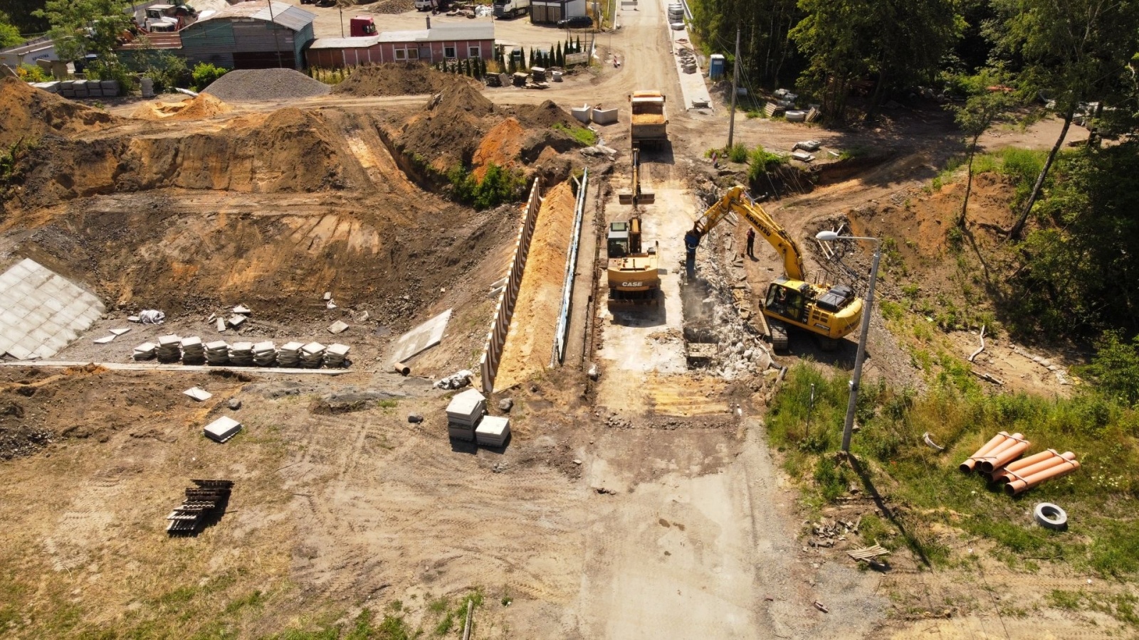 Zdjęcie w galerii na portalu naszwodzislaw.com: Przebudowa ulicy Czarnieckiego idzie pełną parą [FOTO i WIDEO] wiadomości z regionu