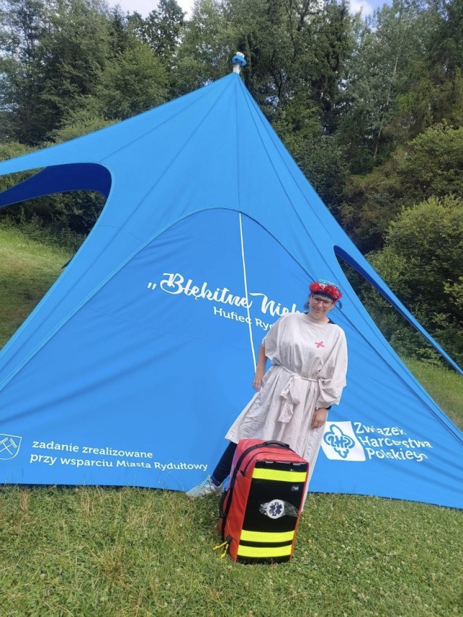 Zdjęcie w galerii na portalu naszwodzislaw.com: Harcerze z Rydułtów na obozie w Jeleśni wiadomości z regionu