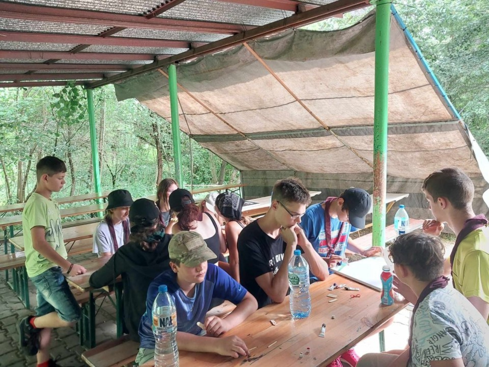 Zdjęcie w galerii na portalu naszwodzislaw.com: Harcerze z Rydułtów na obozie w Jeleśni wiadomości z regionu