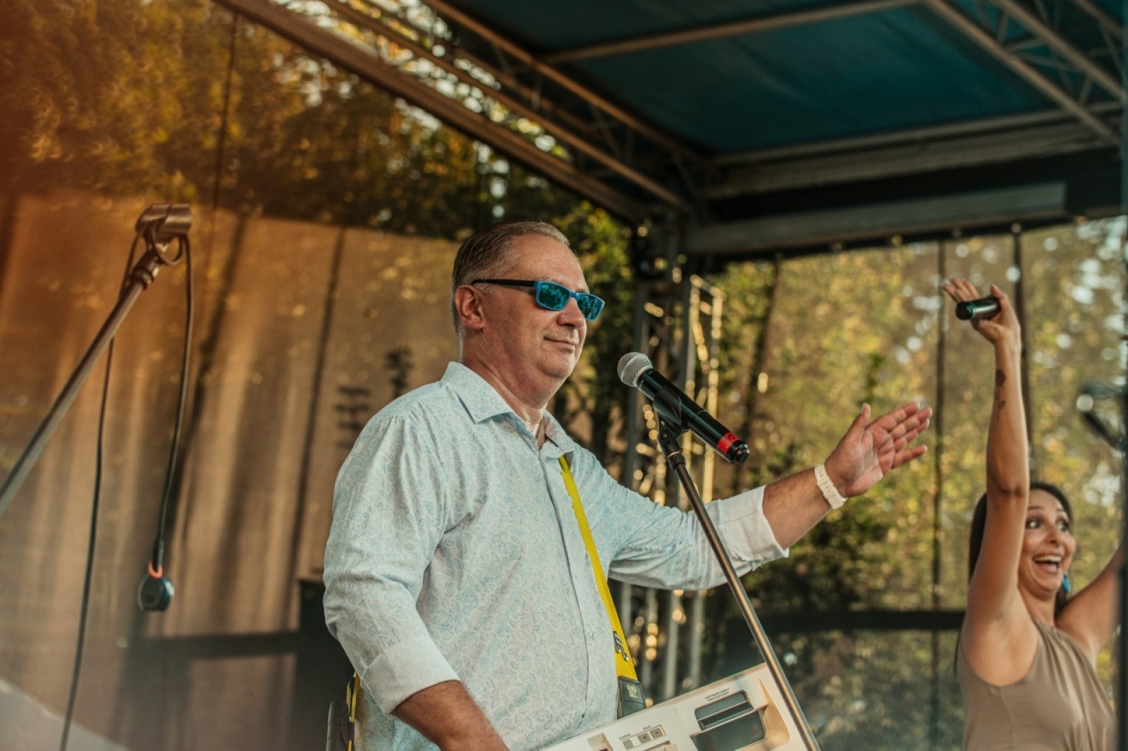 Zdjęcie w galerii na portalu naszwodzislaw.com: Golden Mix i Flipper Duo w ramach Letniego Muzykowania [FOTO] wiadomości z regionu