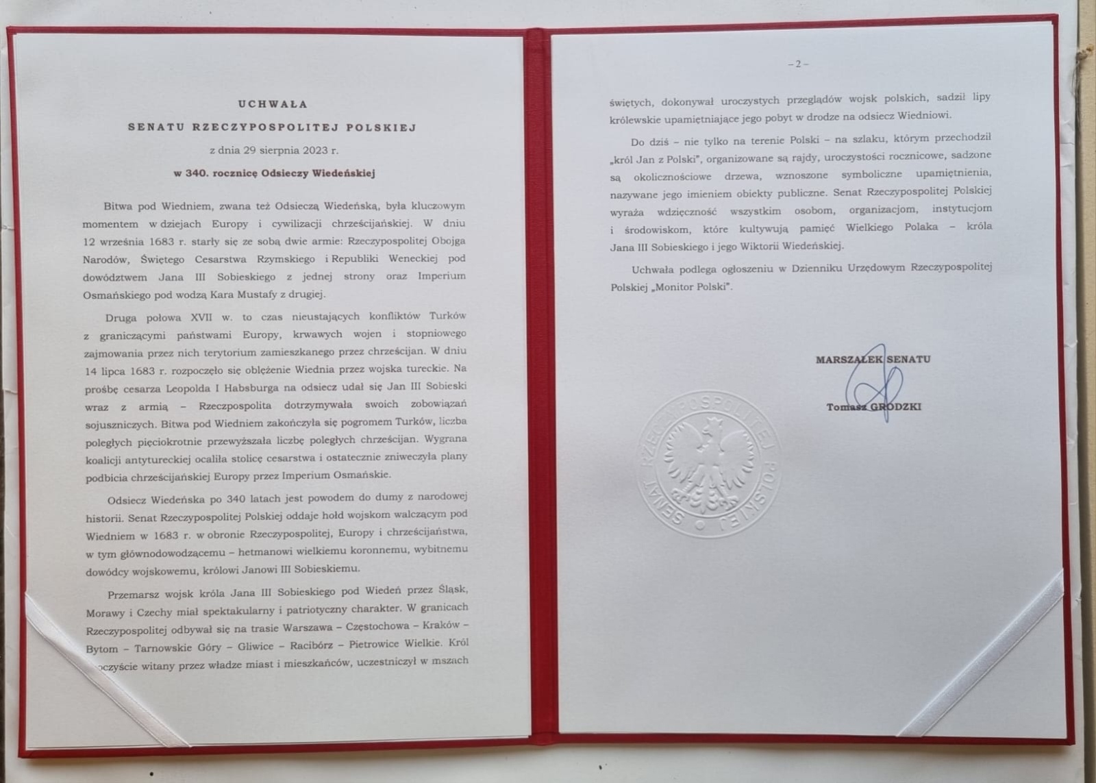 Zdjęcie w galerii na portalu naszwodzislaw.com: Wkrótce 340. rocznica Odsieczy Wiedeńskiej. Wojska Sobieskiego podążały przez Śląsk wiadomości z regionu