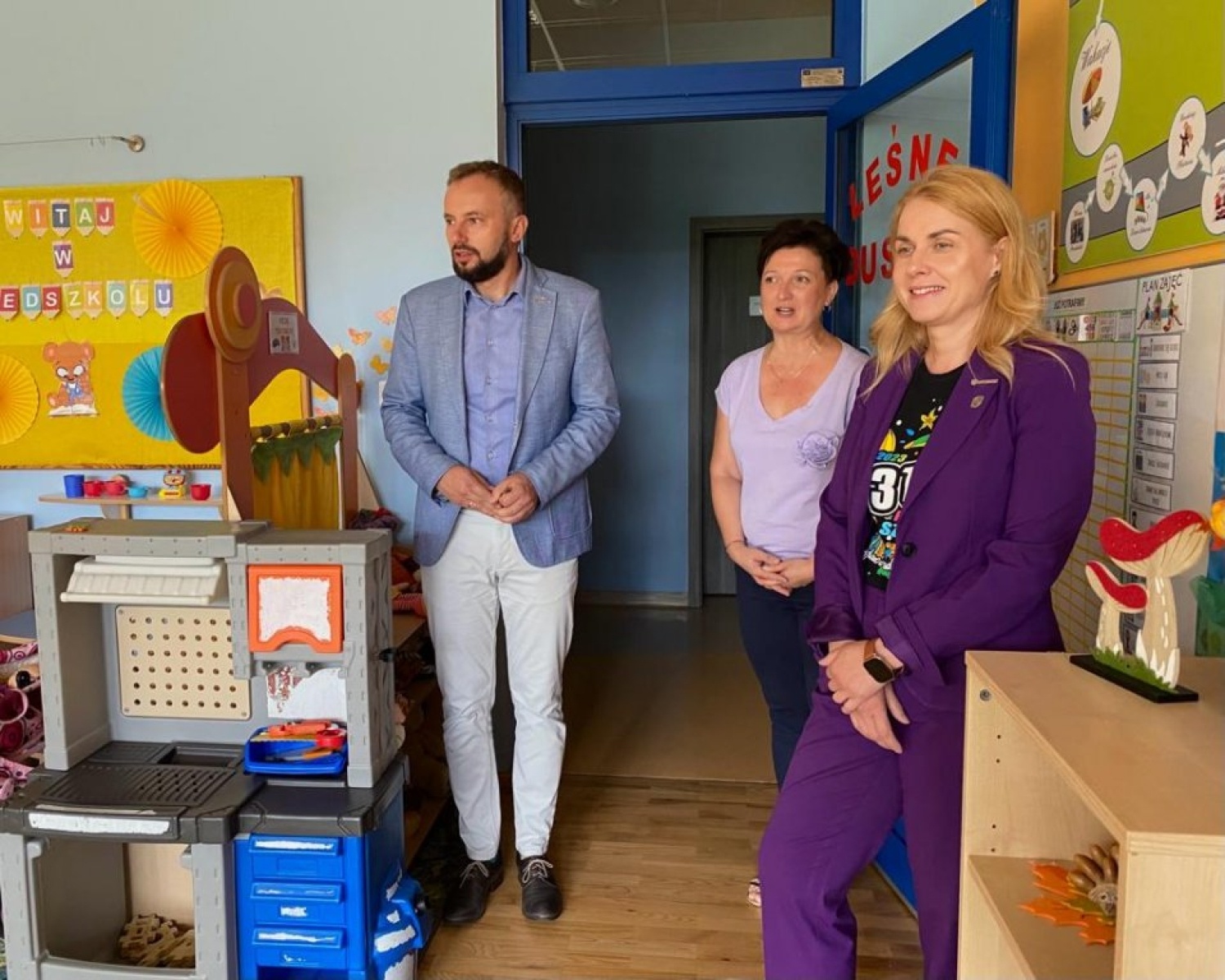 Zdjęcie w galerii na portalu naszwodzislaw.com: Pańskie oko konia tuczy. Władze Rydułtów wizytowały przedszkola wiadomości z regionu