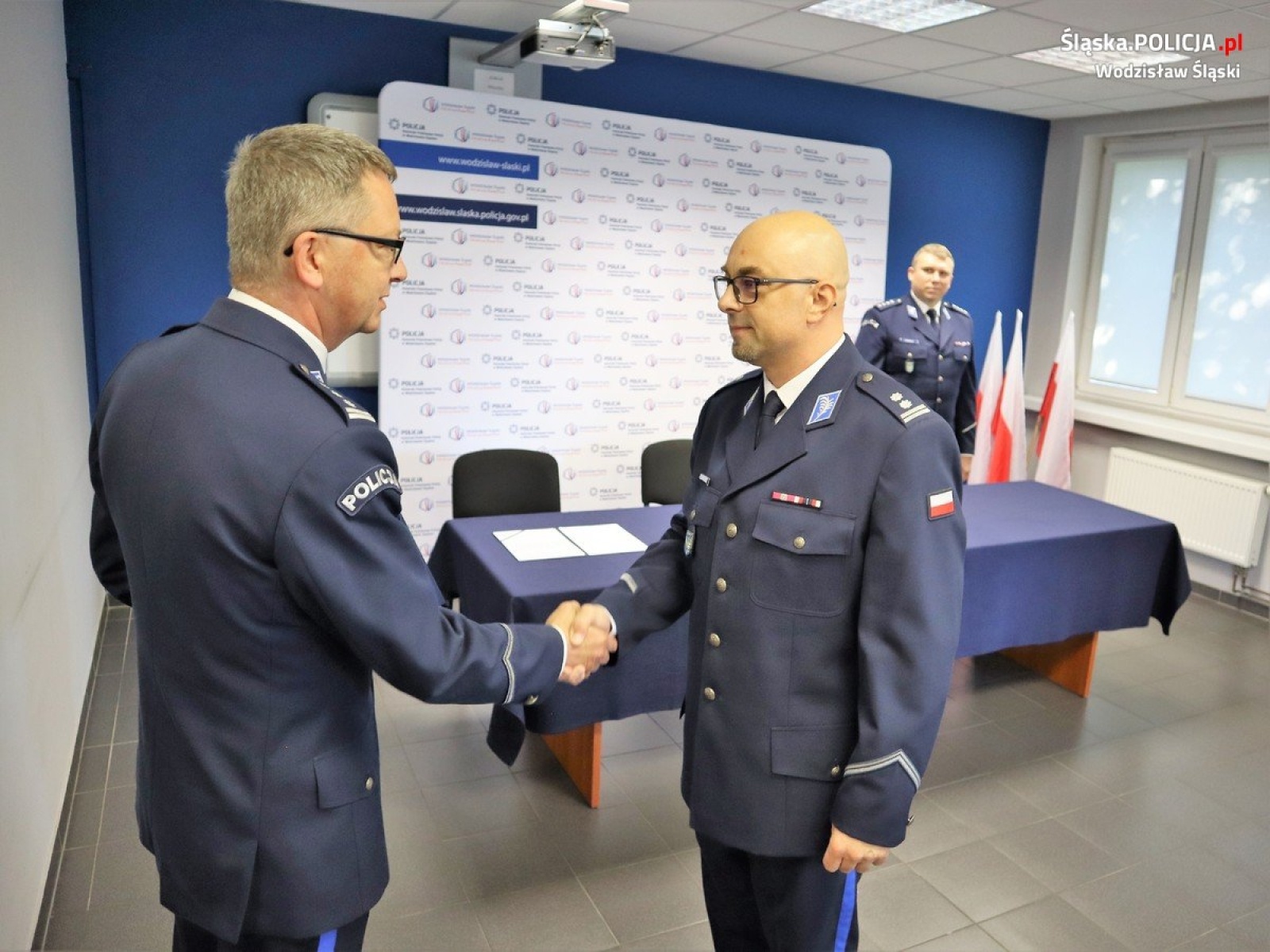 Zdjęcie w galerii na portalu naszwodzislaw.com: Policjanci z Wodzisławia Śląskiego mają nowego szefa wiadomości z regionu